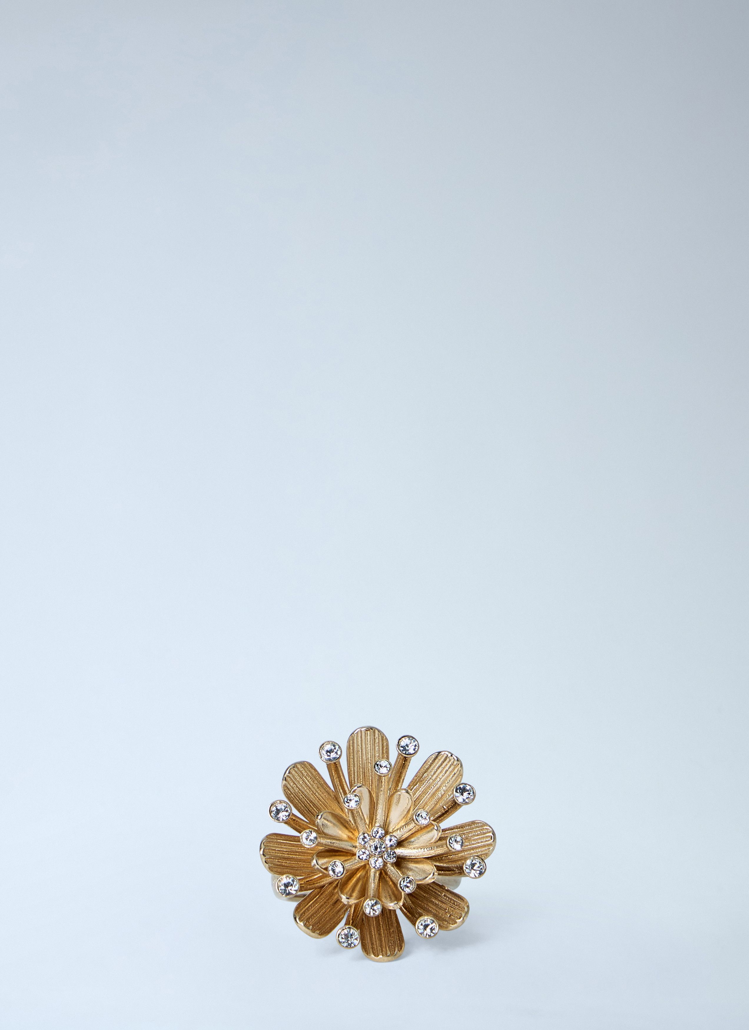 Miu Miu Mental Ring With Crystals Size ONE SIZE - 1 Thumbnail