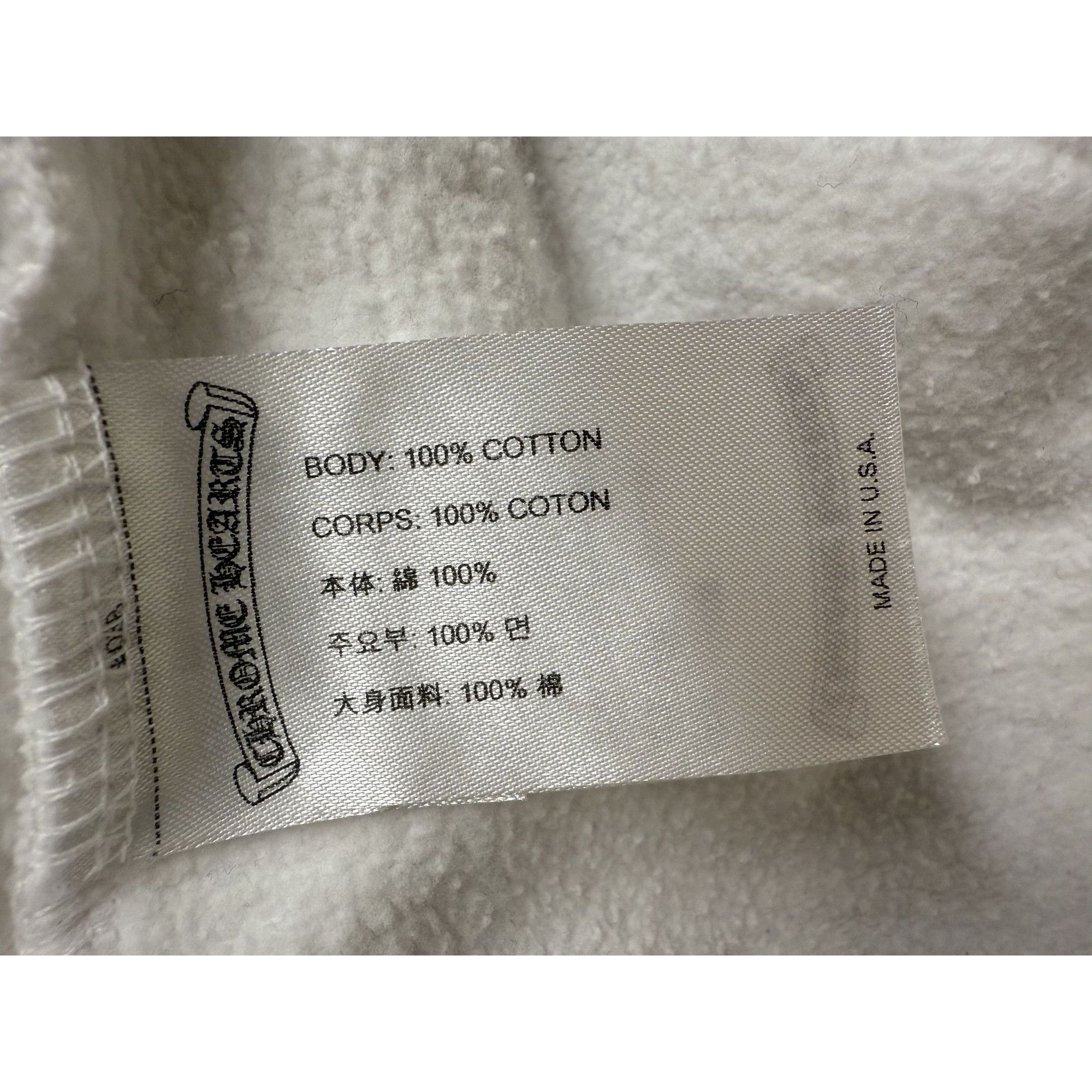 Chrome Hearts Chrome Hearts White Sweatshirt With Graphic Logo Print Large Size L / US 10 / IT 46 - 10 Thumbnail