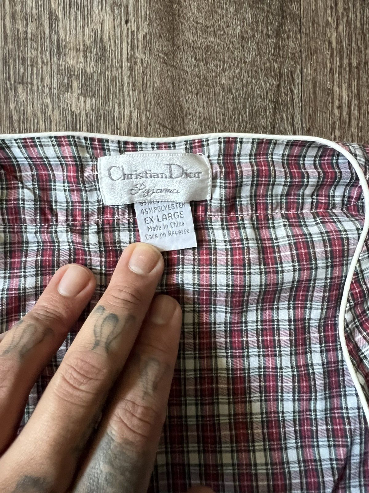 Christian Dior Monsieur × Dior Vintage Christian Dior Pajama Shirt Size US XL / EU 56 / 4 - 2 Thumbnail