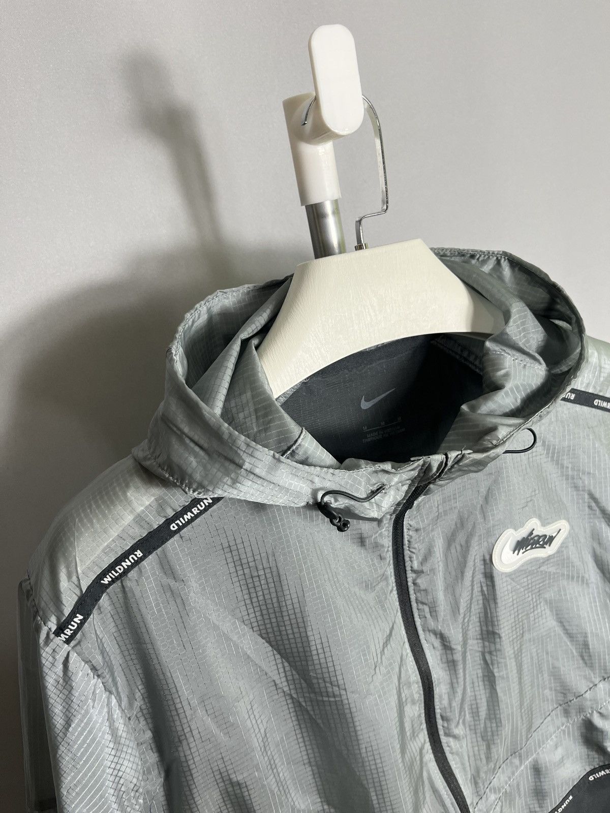 Nike Nike Repel Wild Run Mens Jacket Gray Full Zip Ultralight Size US M / EU 48-50 / 2 - 3 Thumbnail
