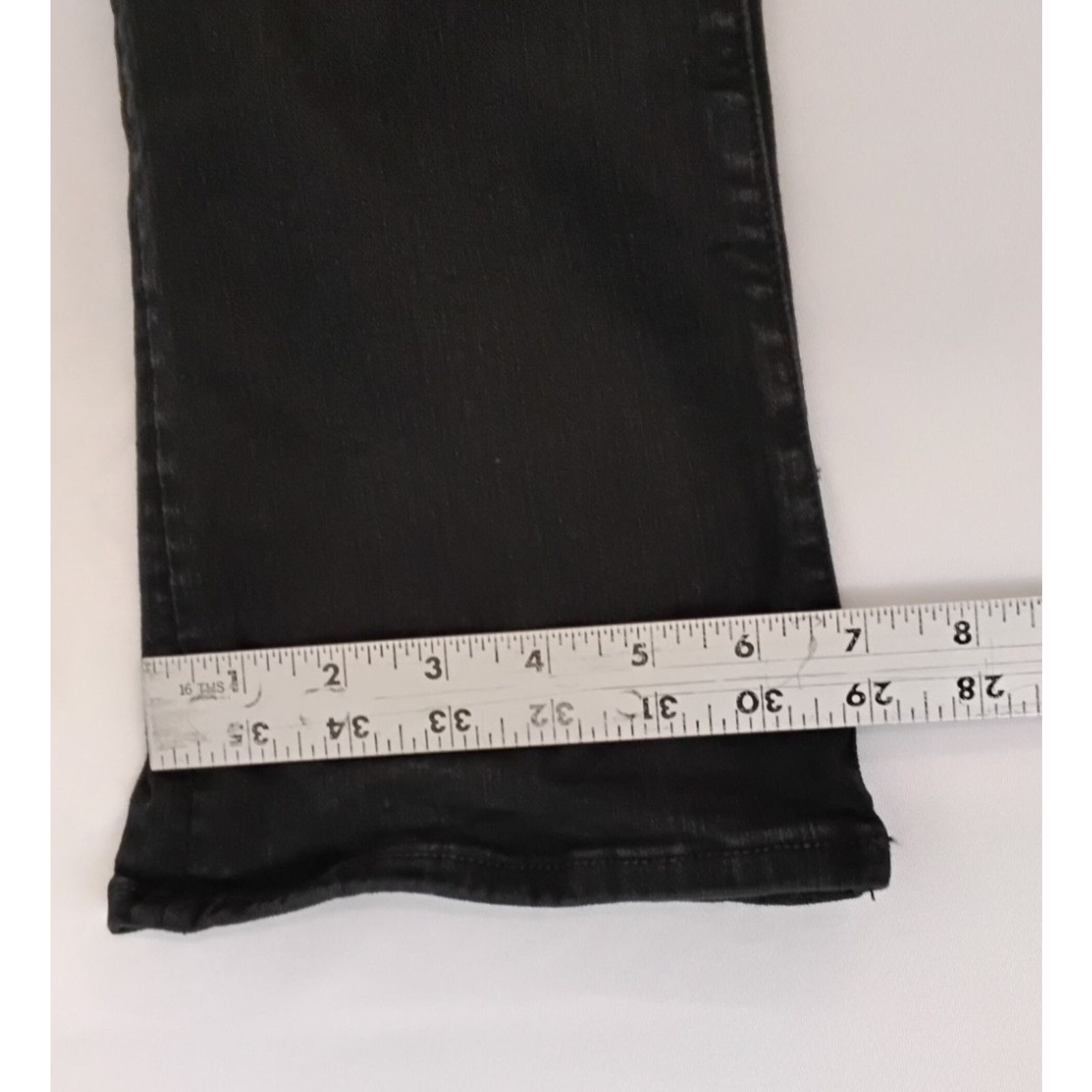 MOTHER Mother The Insider Jeans Women's 28 Black Wash Cropped Size 28" / US 6 / IT 42 - 11 Thumbnail