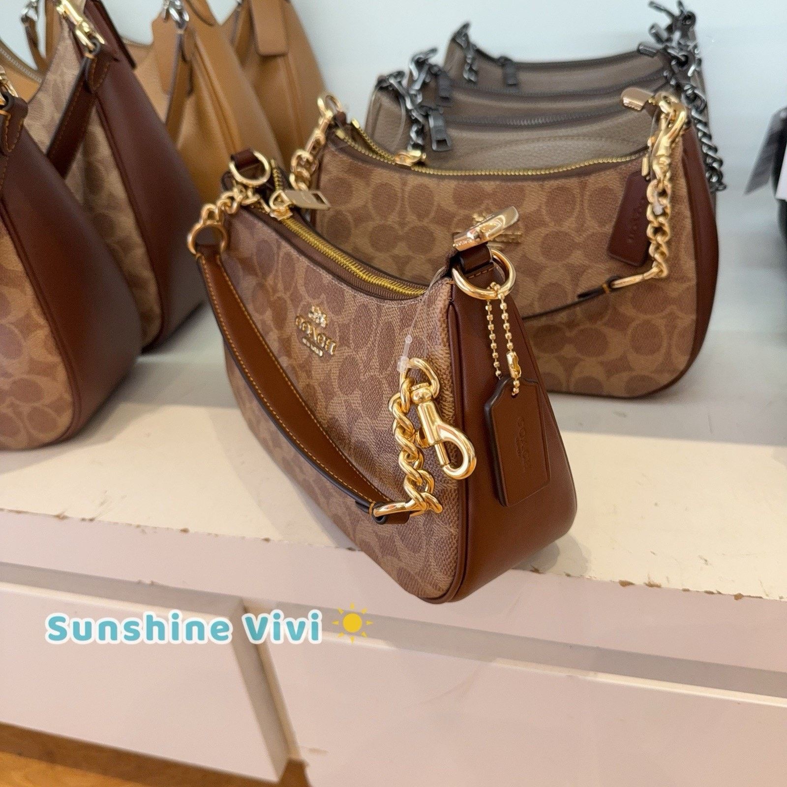 Coach NWT Bundle Coach Teri CV933 & CW854 Wristlet & CW870 ID Case Size ONE SIZE - 7 Thumbnail