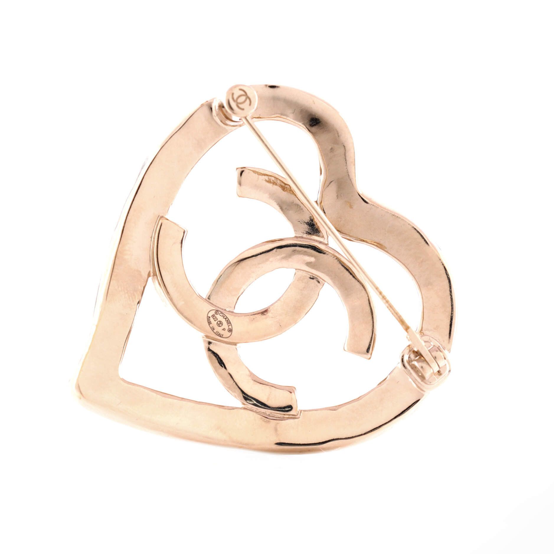 Chanel Coco In Love Heart CC Brooch Metal Size ONE SIZE - 1 Thumbnail