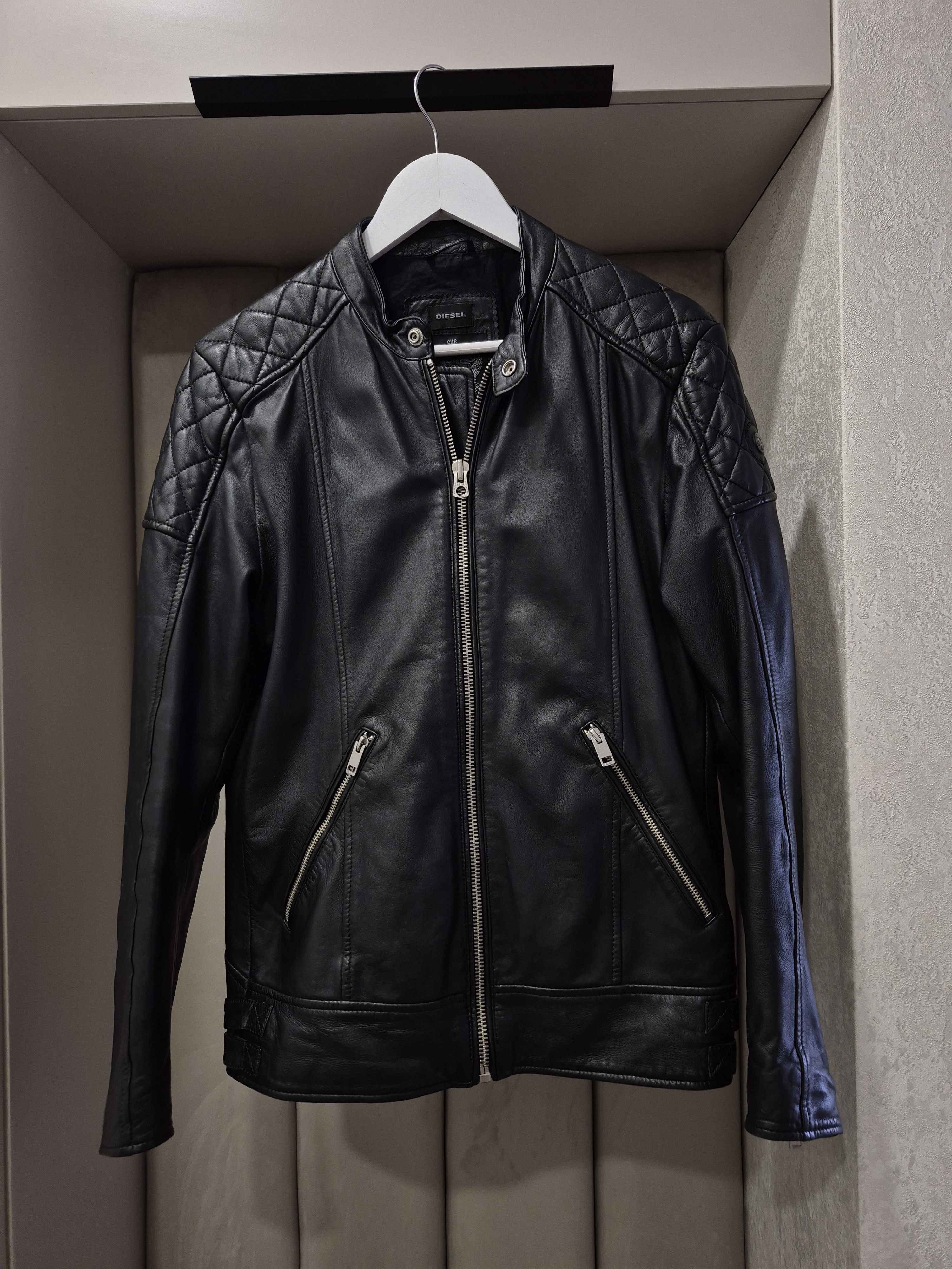 Diesel Diesel men biker style leather jacket Size US M / EU 48-50 / 2 - 1 Thumbnail