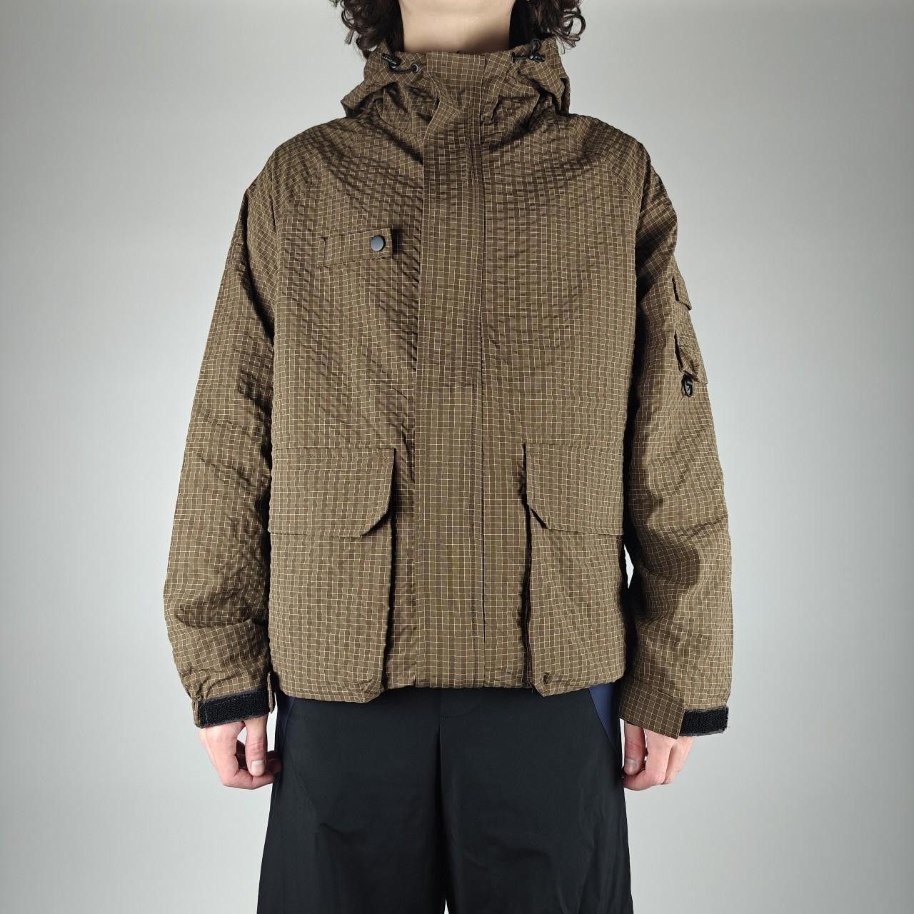 Other Brown Chequered Waterproof Cargo Shell Jacket Size US M / EU 48-50 / 2 - 1 Thumbnail