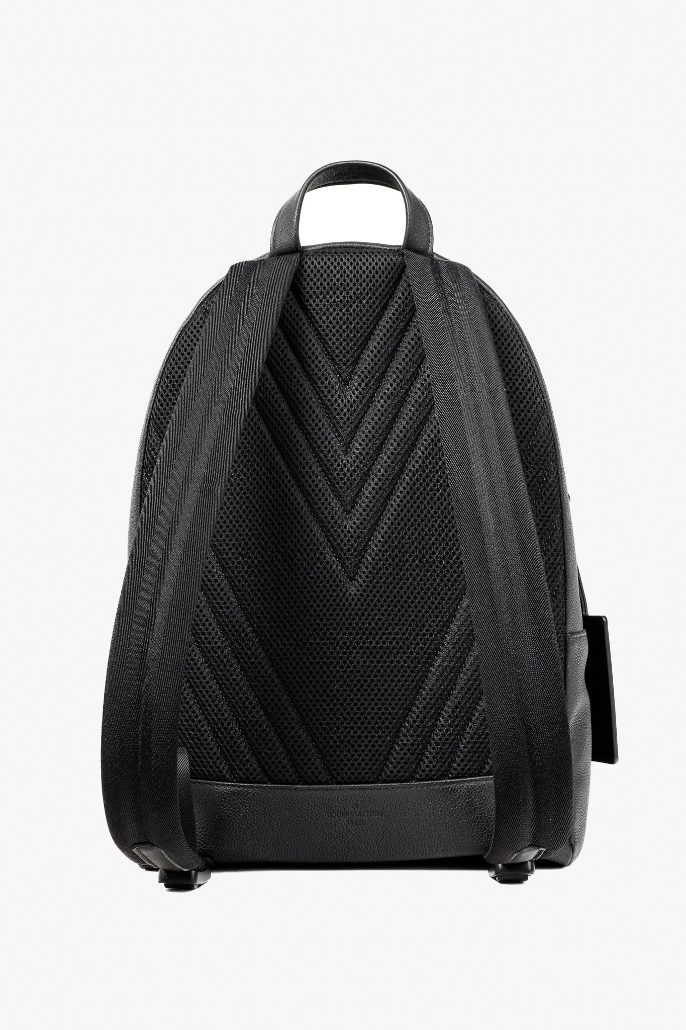Louis Vuitton Louis Vuitton Takeoff Black Leather LV Monogram Backpack Size ONE SIZE - 4 Thumbnail