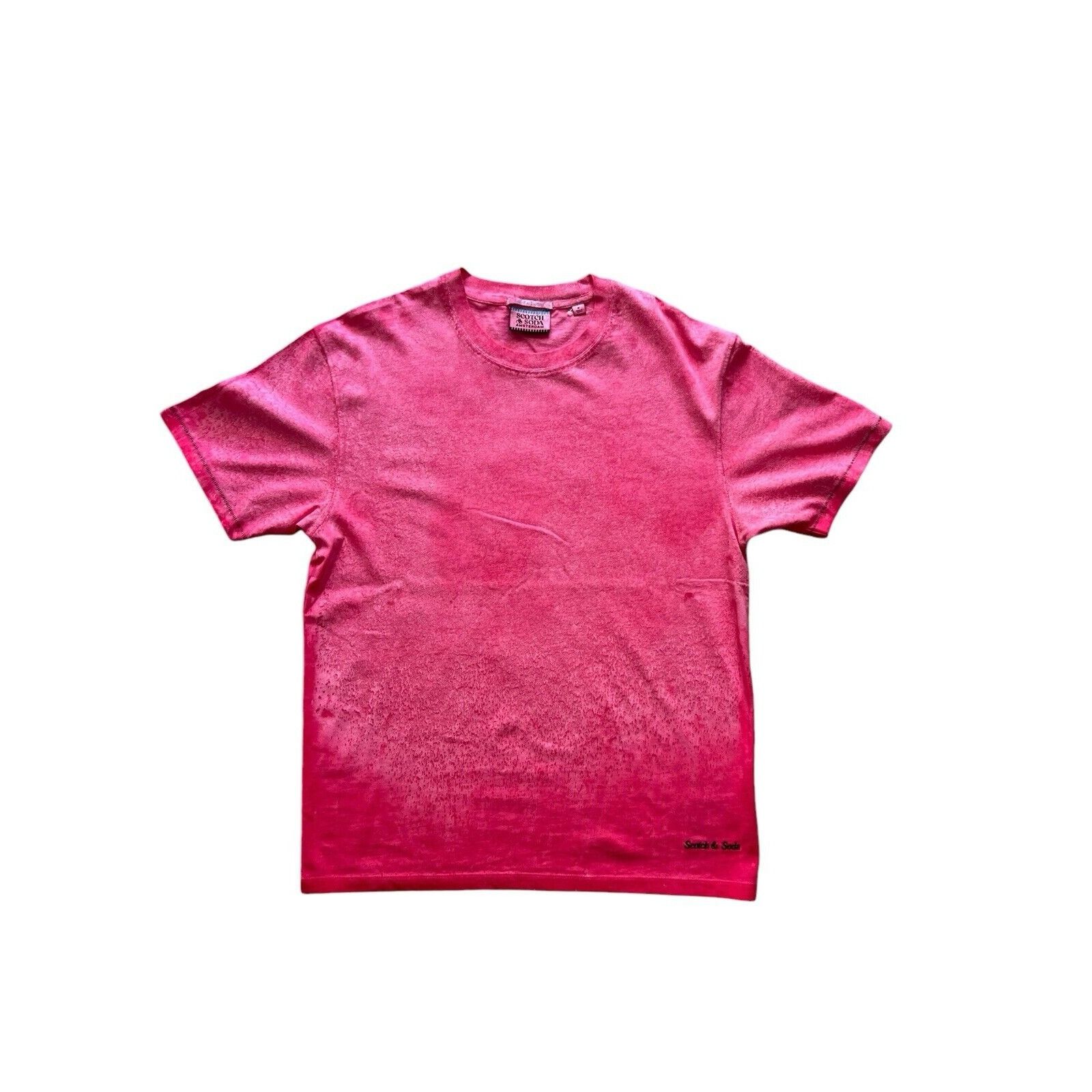 Scotch & Soda Scotch & Soda Mens Oil Dye T-Shirt Dark Pink $88 Size M Size US M / EU 48-50 / 2 - 1 Thumbnail