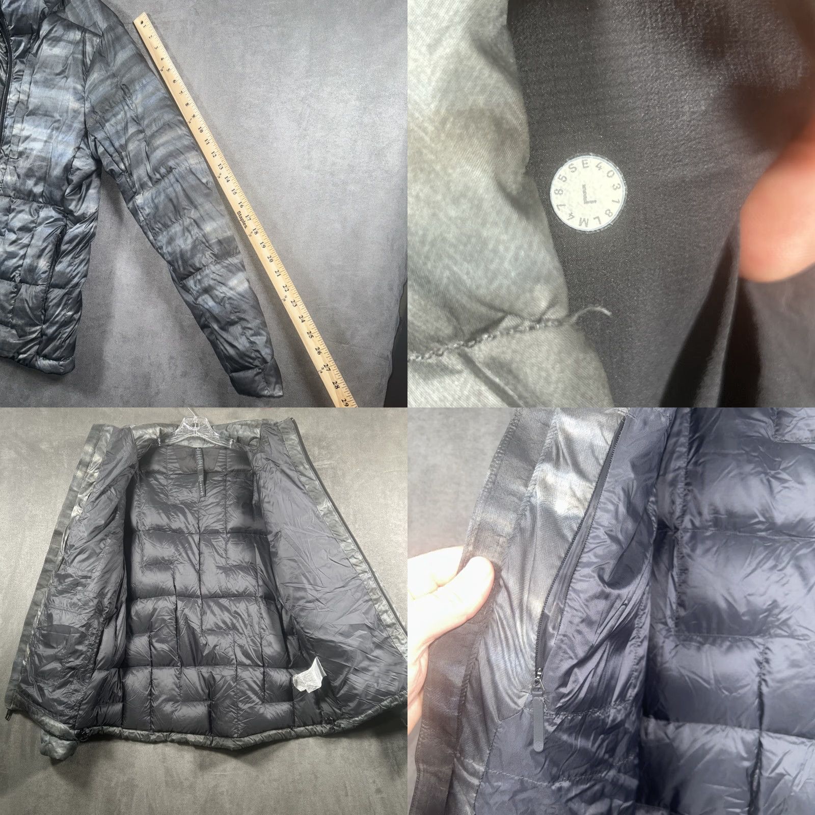 Lululemon Lululemon Jacket Mens Full Zip 700 Fill Down Puffer Gray L Size US L / EU 52-54 / 3 - 8 Thumbnail