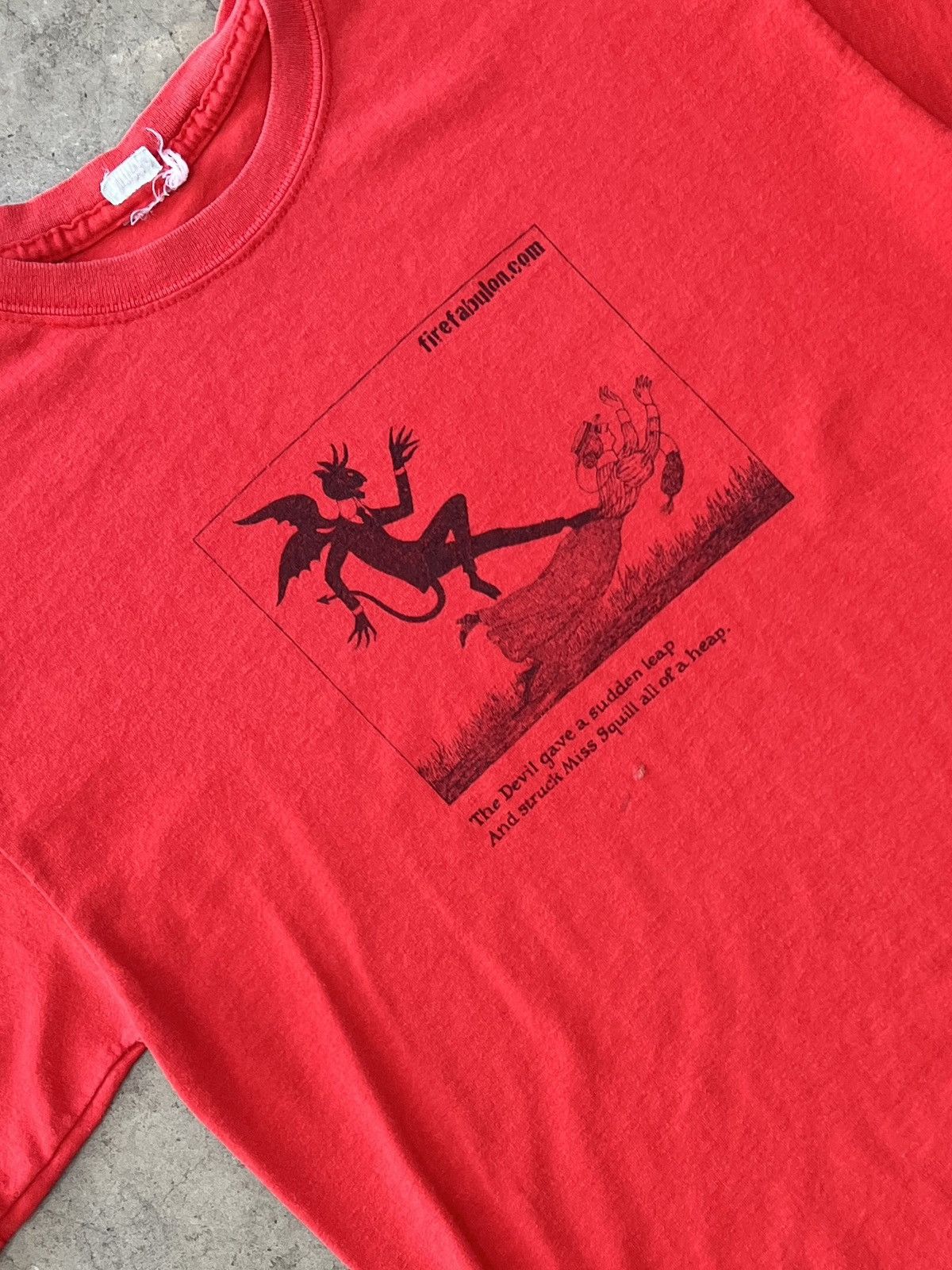 Vintage Vintage Fire Fabulon Devil Leap Flame Graphic Tee Large Size US L / EU 52-54 / 3 - 1 Thumbnail