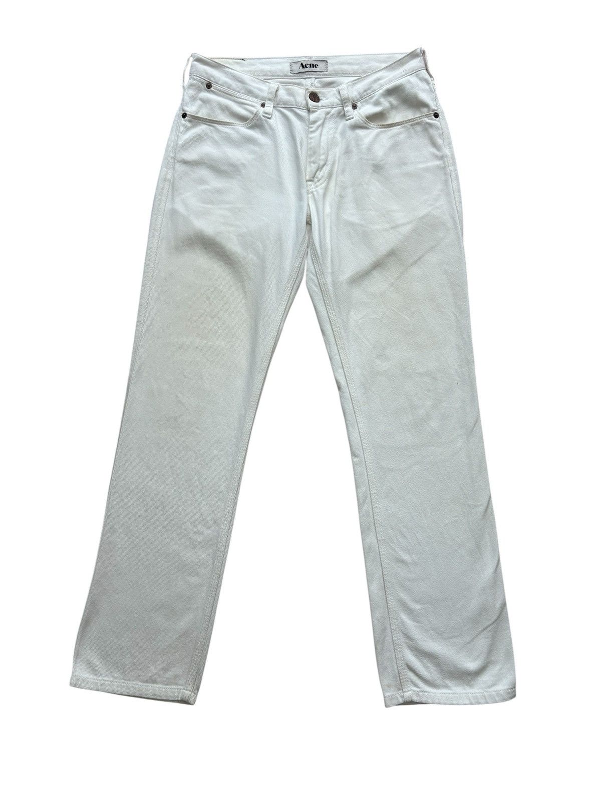 Acne Studios Acne Studios Max Optic White Jeans Size US 29 - 1 Thumbnail