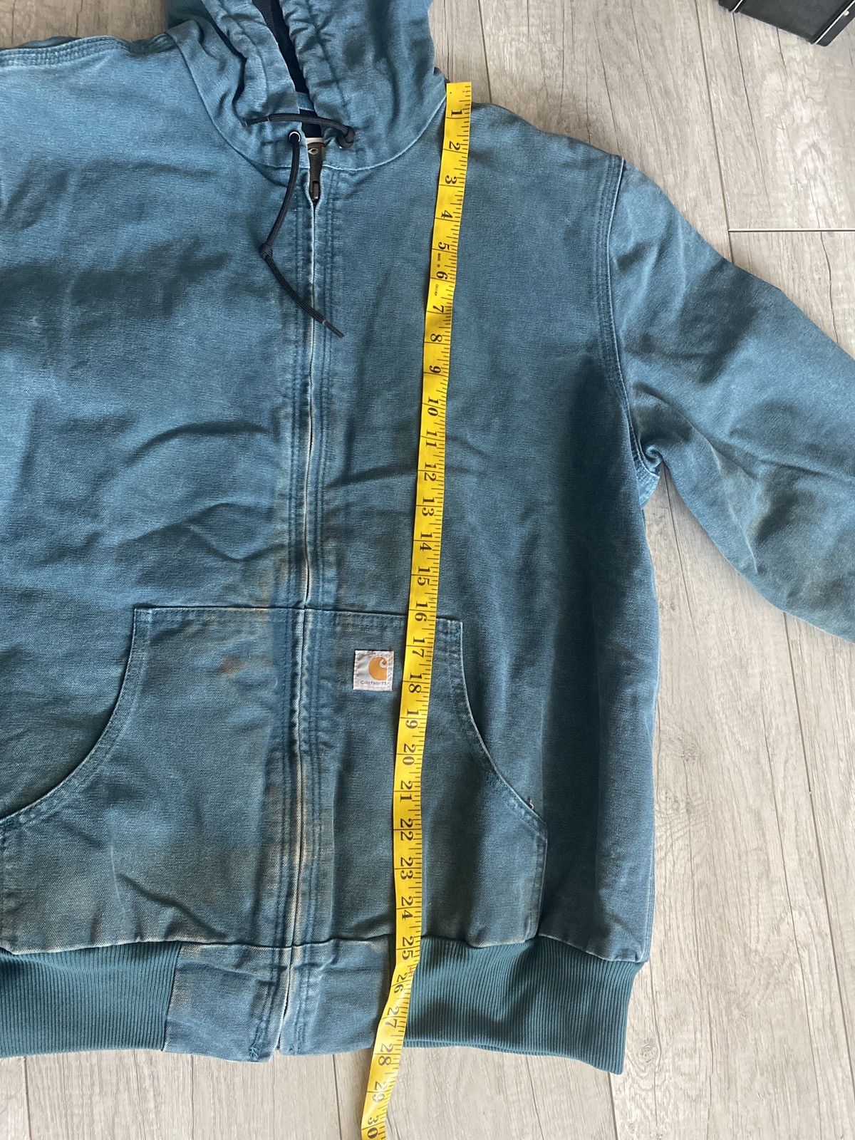 Carhartt × Vintage Vintage90s Carhartt Teal Quilted Active Hooded Jacket Size US M / EU 48-50 / 2 - 12 Thumbnail