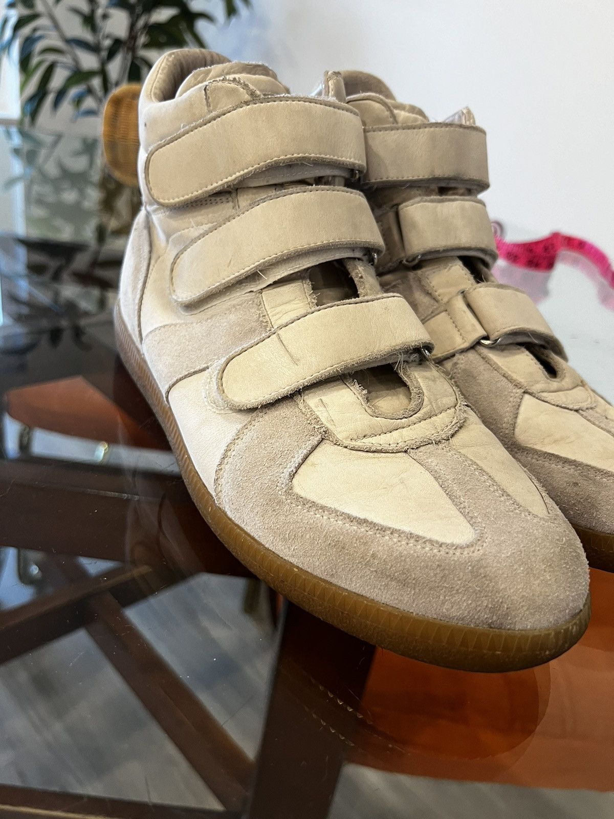 Maison Margiela Calf leather Triple Strap Hightop Gats Grailed
