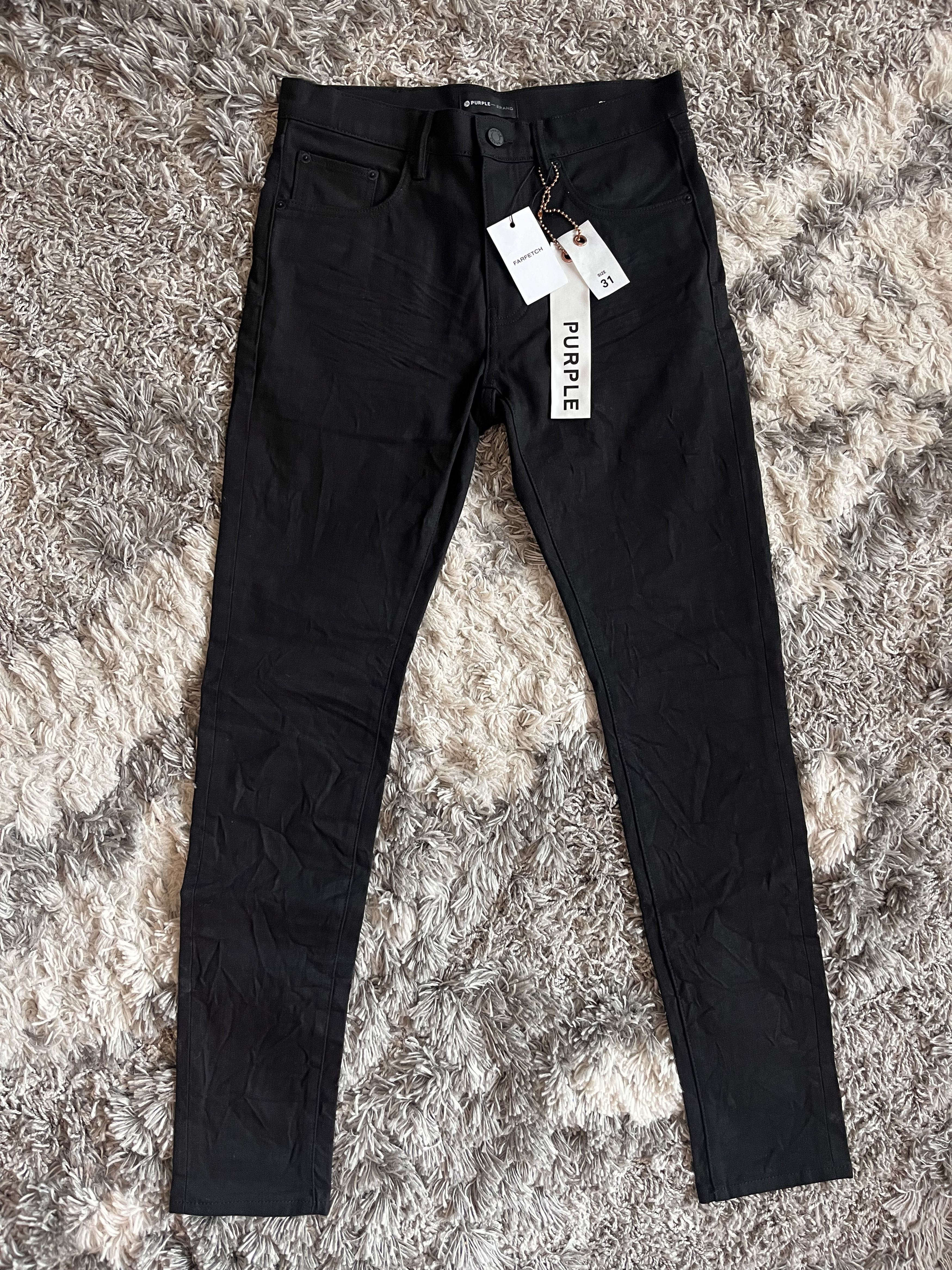 Purple Brand Purple Brand Black slim-fit jeans | Grailed