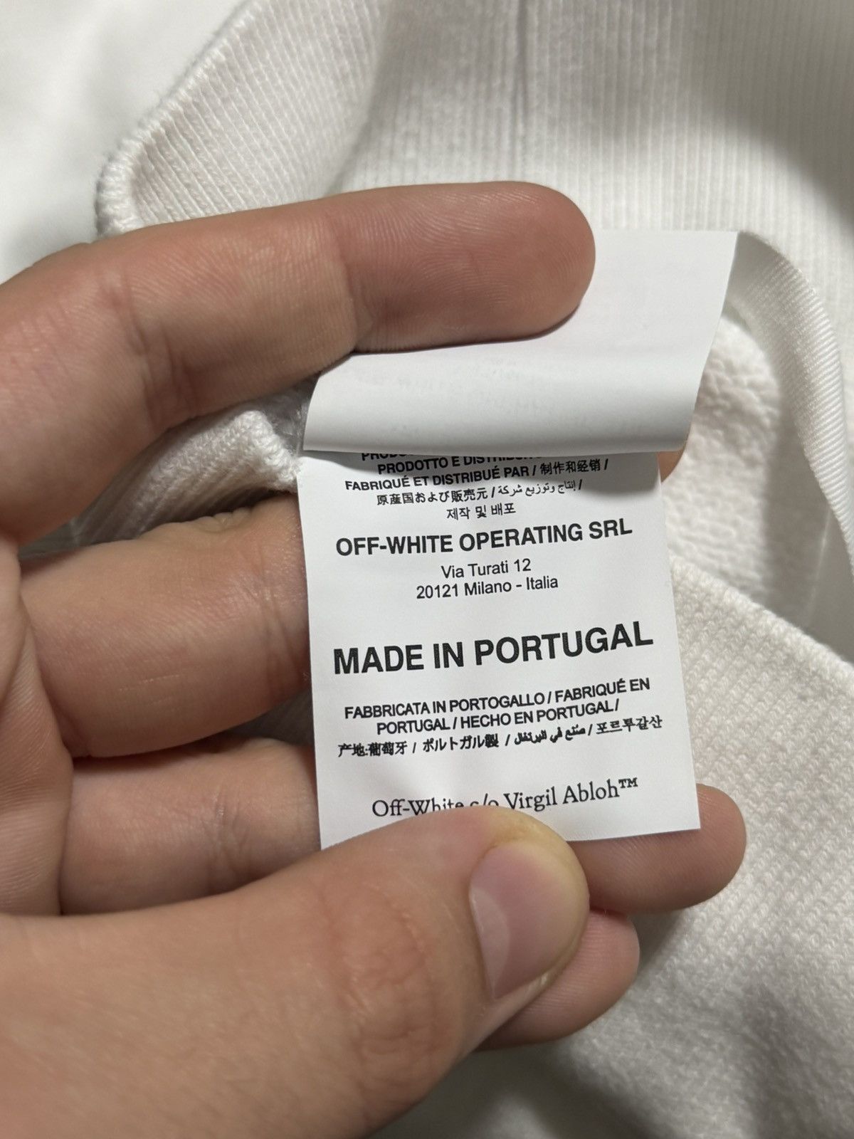 Off-White OFF WHITE CARAVAGGIO PAINTING WHITE HOODIE Size US L / EU 52-54 / 3 - 7 Thumbnail