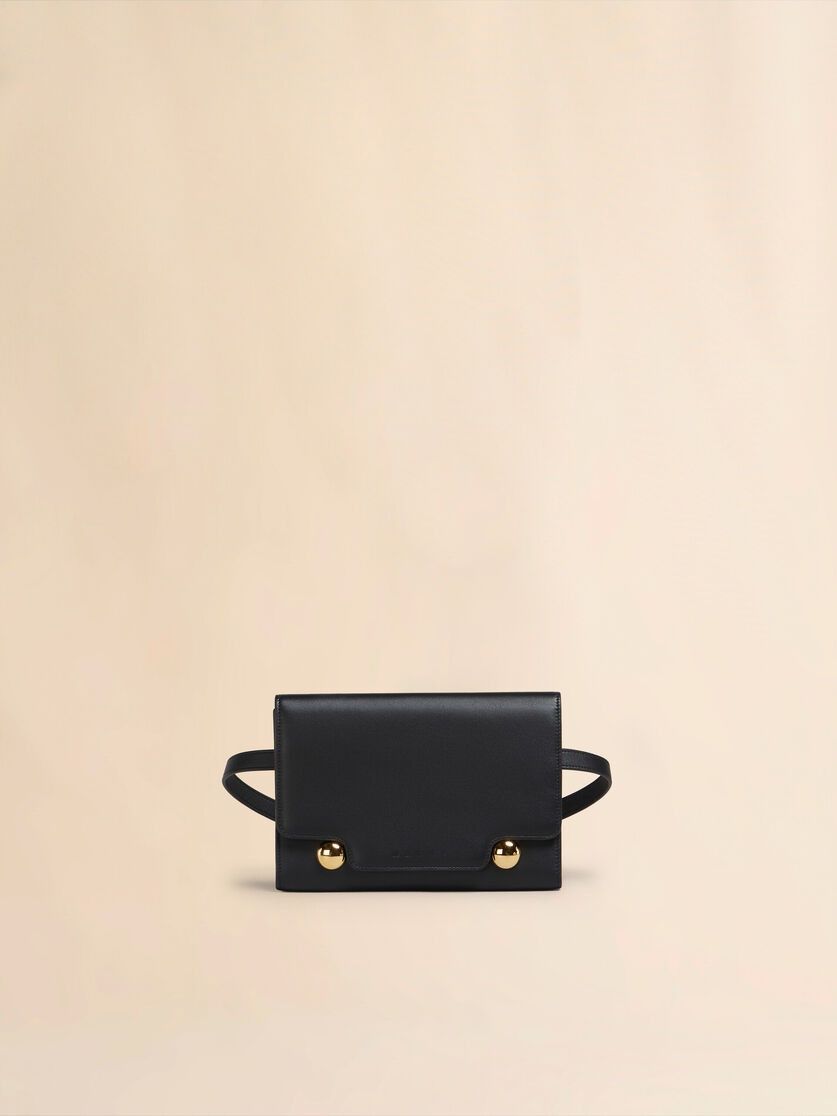 o1w1db11125 Size :OS /Leather Trunkaroo Bum Bag in Black