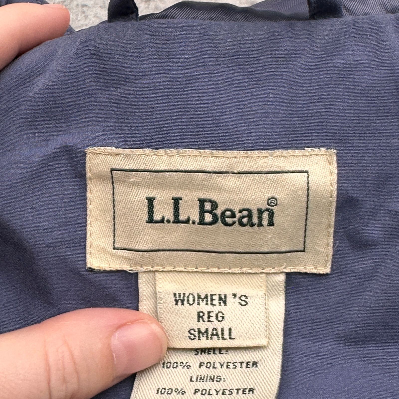 L.L. Bean LL Bean Hooded Long Trench Coat Jacket Womens Small Blue Size S / US 4 / IT 40 - 2 Thumbnail