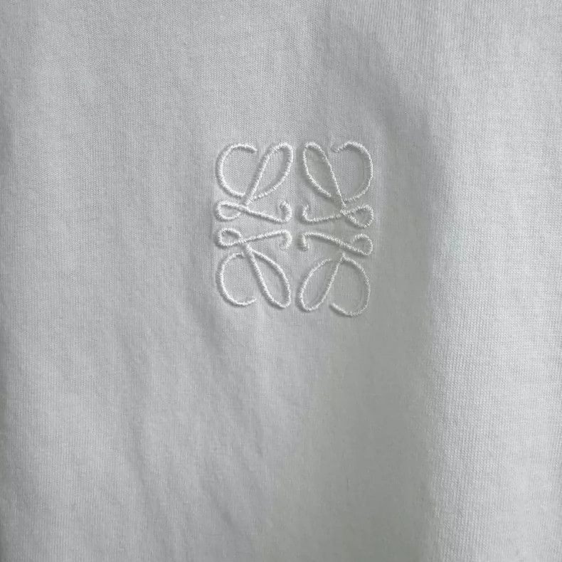 Loewe LOEWE White embroidered logo lace polo shirt Size XS / US 0-2 / IT 36-38 - 5 Thumbnail