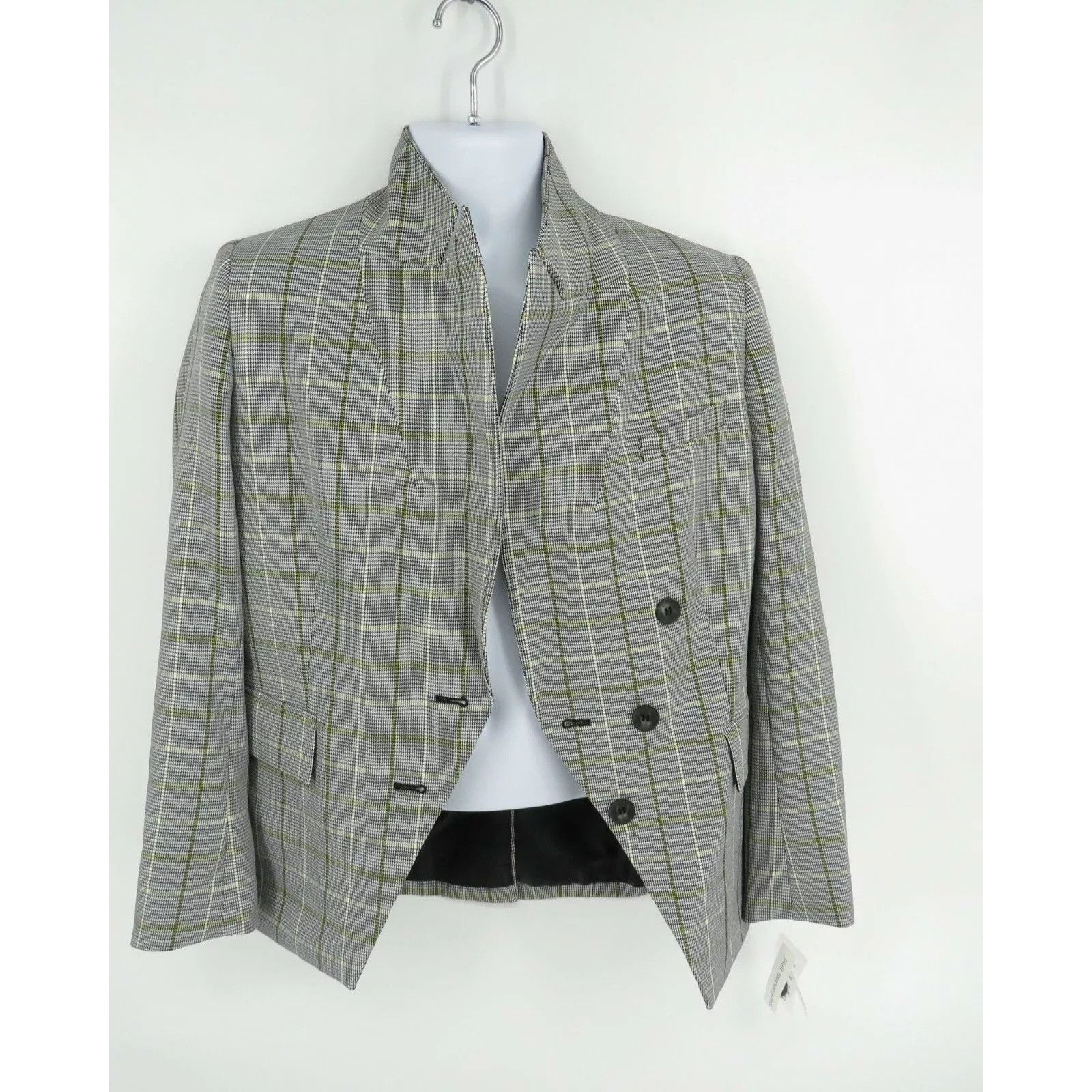 Bar III Vintage Bar III Women's Plaid Blazer Jacket Size 12 NWT $12 Size XL / US 12-14 / IT 48-50 - 1 Thumbnail