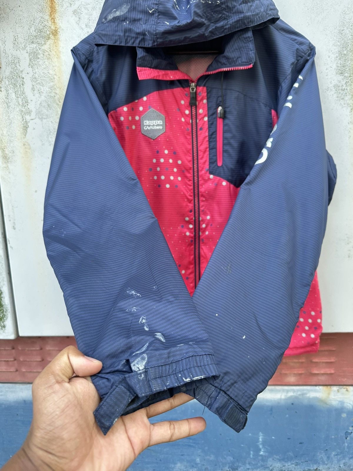 Kappa Kappa Garalibero Paint Splatter Hooded Jacket Size US M / EU 48-50 / 2 - 6 Thumbnail