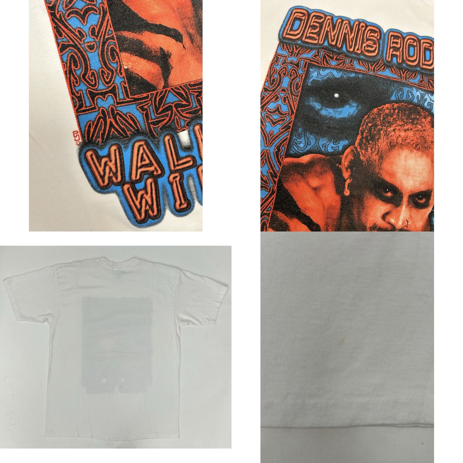 Vintage VINTAGE Dennis Rodman Walk On The Wild Side Book Promo Shirt XL 1997 Rare Bulls Size US XL / EU 56 / 4 - 9 Thumbnail