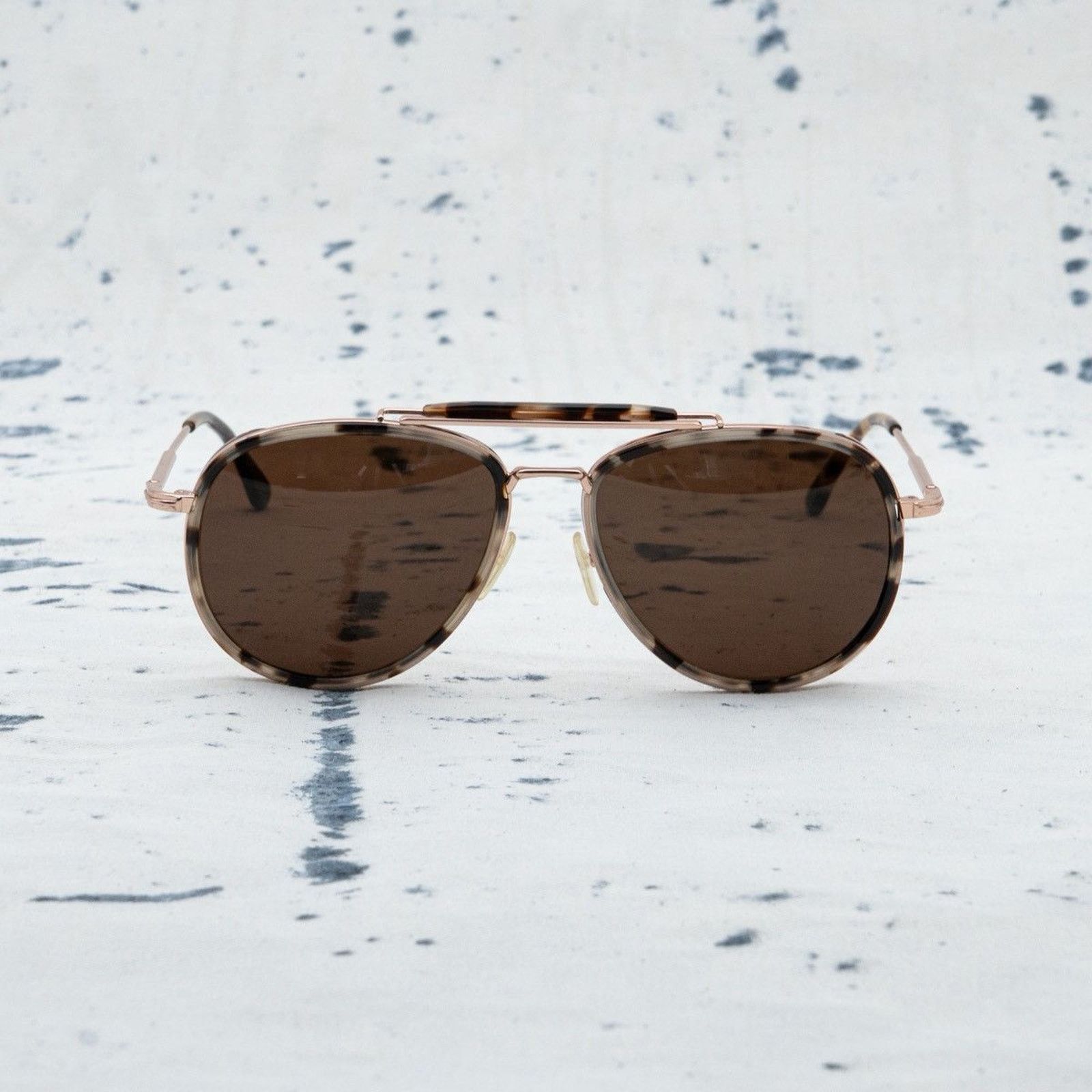 Tom Ford Tom ford rose gold logo leo brown aviator pilot sunglasses Size ONE SIZE - 2 Thumbnail