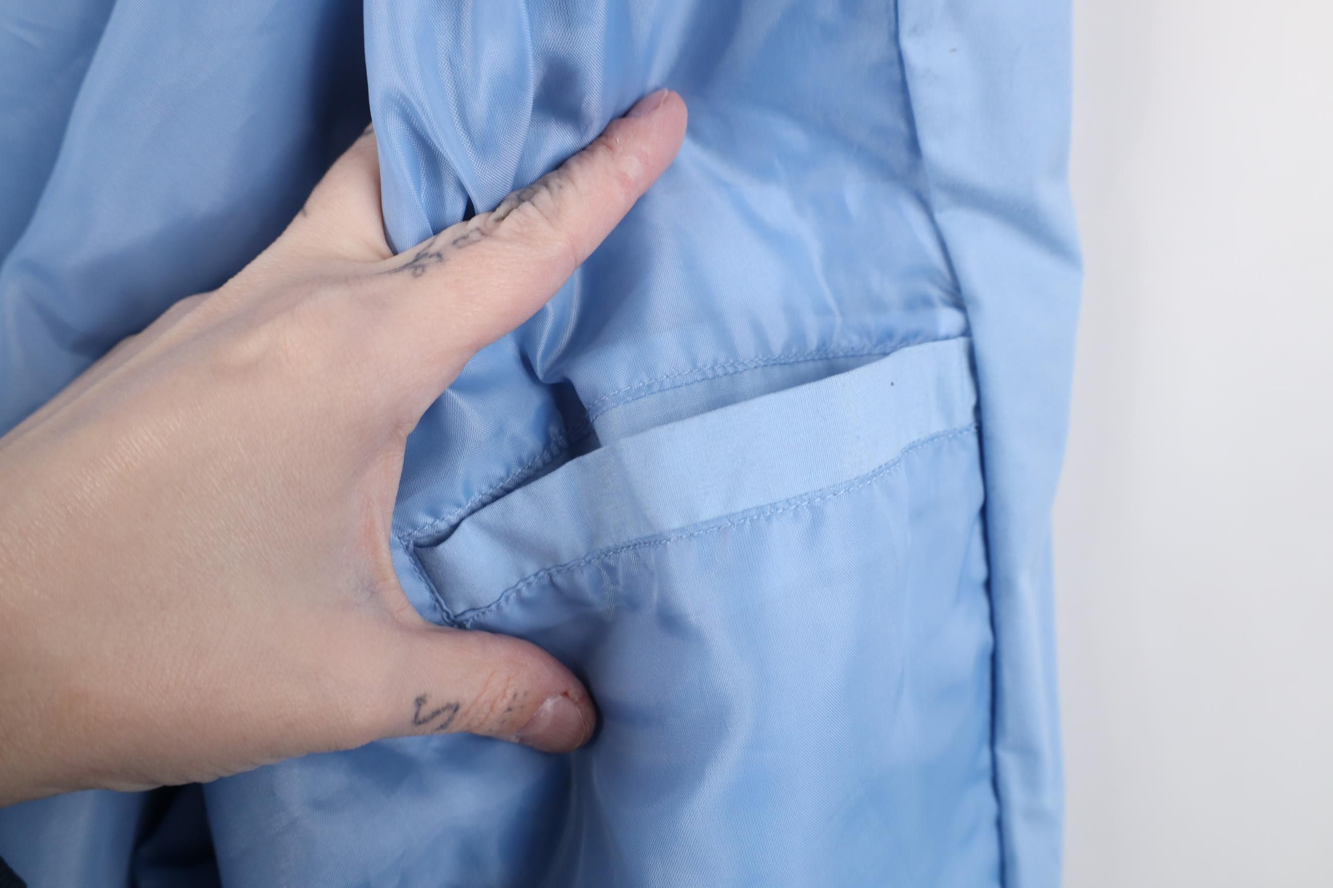 Vintage Vintage 90s Streetwear Racer Bomber Jacket Carolina Blue Size US XL / EU 56 / 4 - 11 Thumbnail