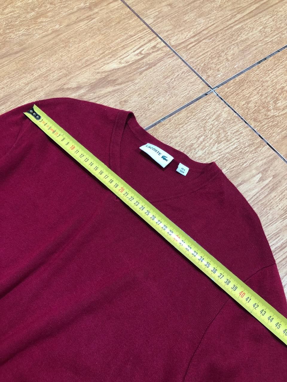 Lacoste VINTAGE LACOSTE V-neck Wool Sweater Size US M / EU 48-50 / 2 - 6 Thumbnail