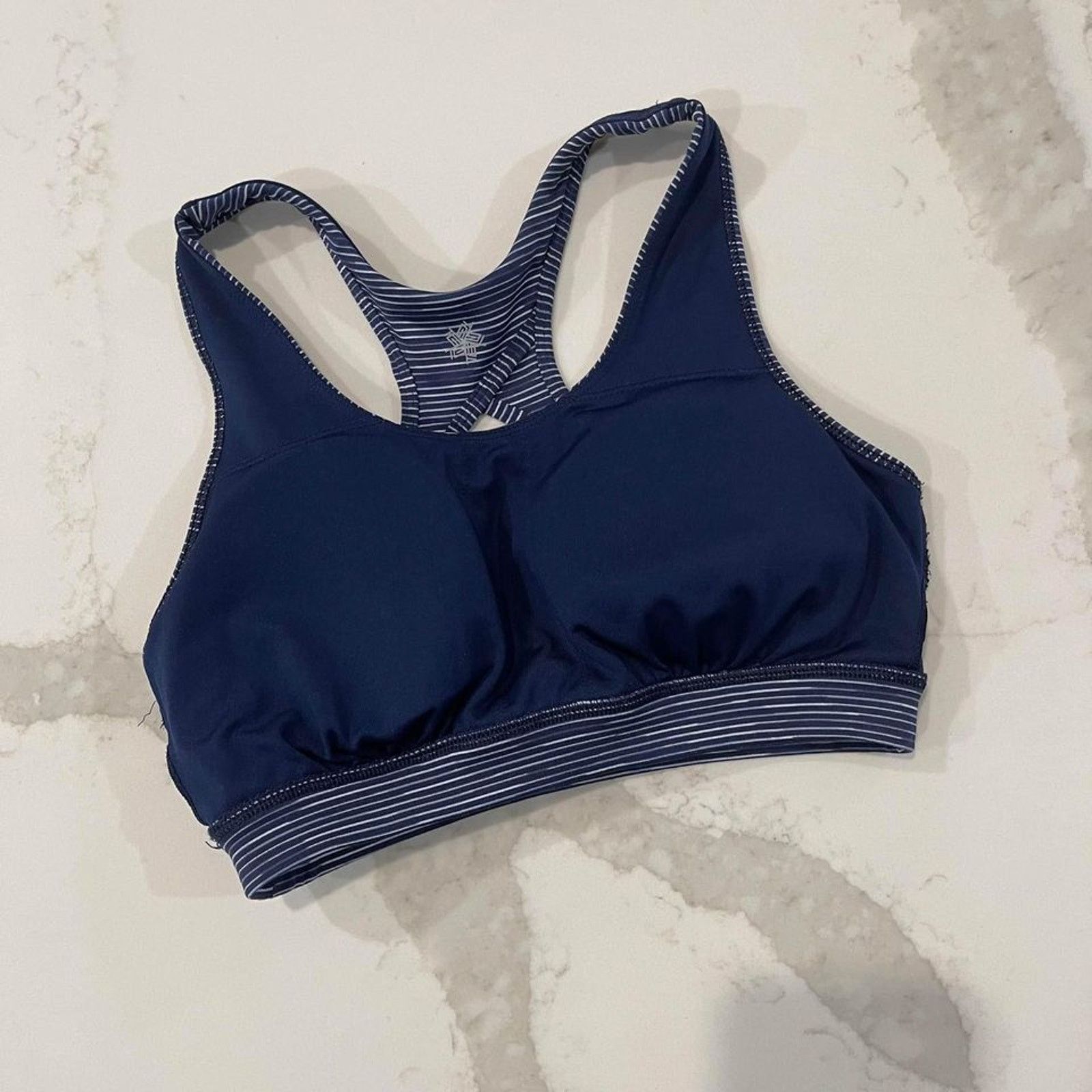 Tek Gear Tek Gear Padded Sports Bra Blue Medium Support Womens Small Size ONE SIZE - 3 Thumbnail