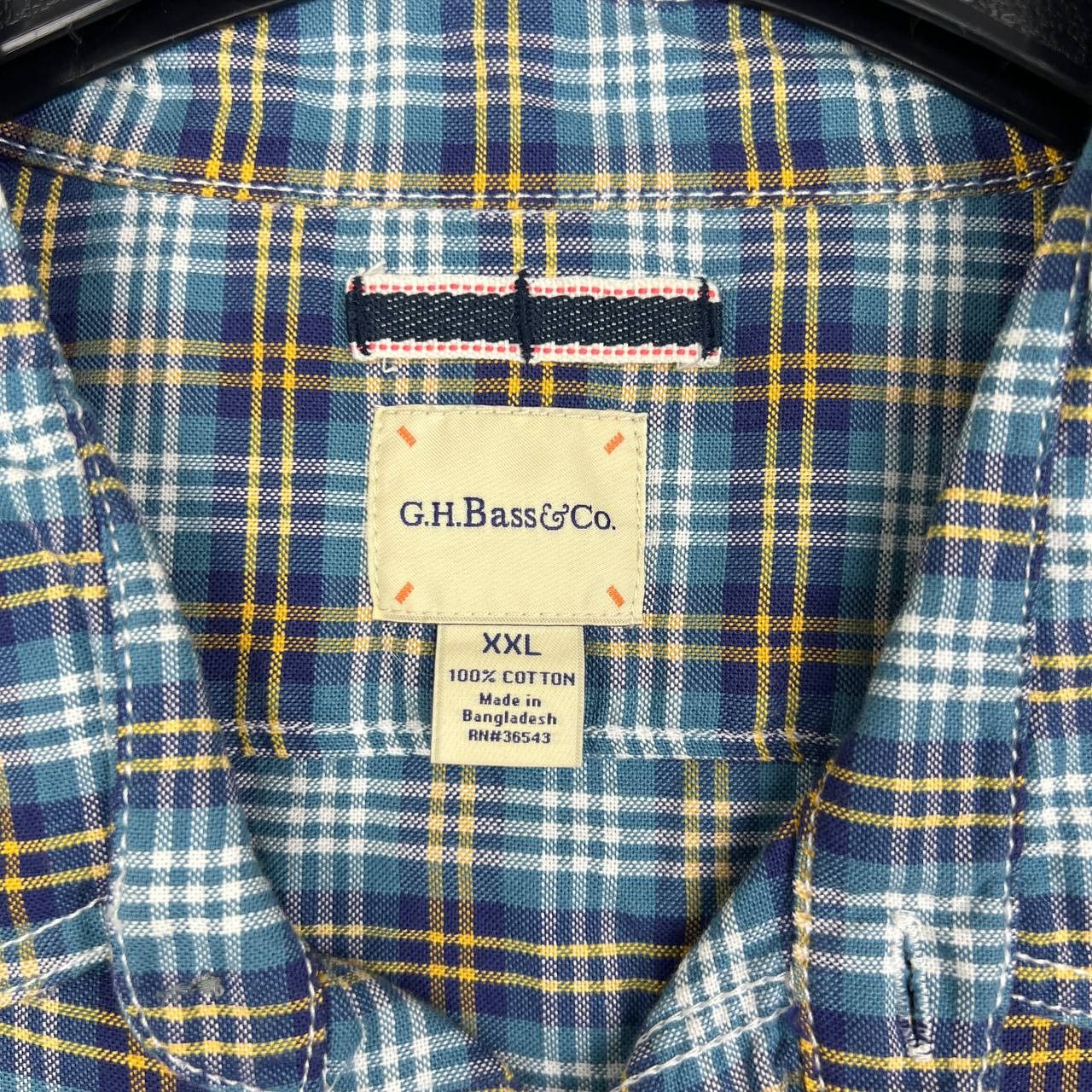 G.H. Bass & Co. GH Bass & Co Button Down Shirt Men XXL Plaid ShortSleeve New Size US XXL / EU 58 / 5 - 2 Thumbnail