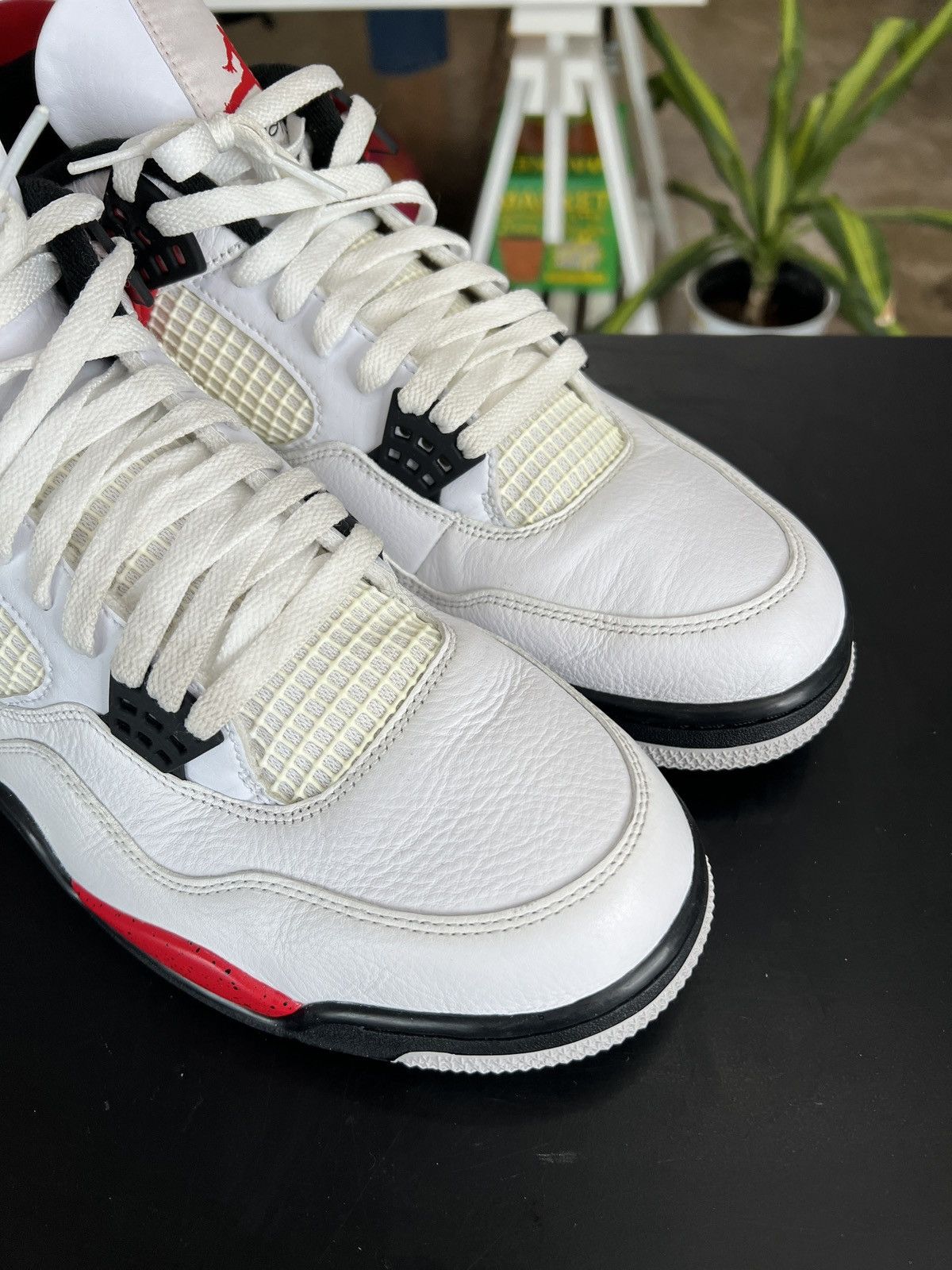 Jordan Brand Air Jordan 4 Red Cement Sz. 12.5 (2023) Size US 12.5 / EU 45-46 - 7 Thumbnail