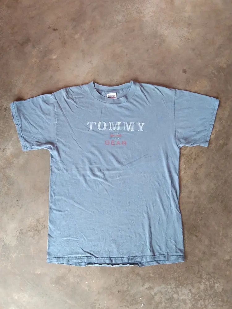 Tommy Hilfiger Vintage Y2k Faded Tommy Gear USA T Shirt Size US L / EU 52-54 / 3 - 1 Thumbnail