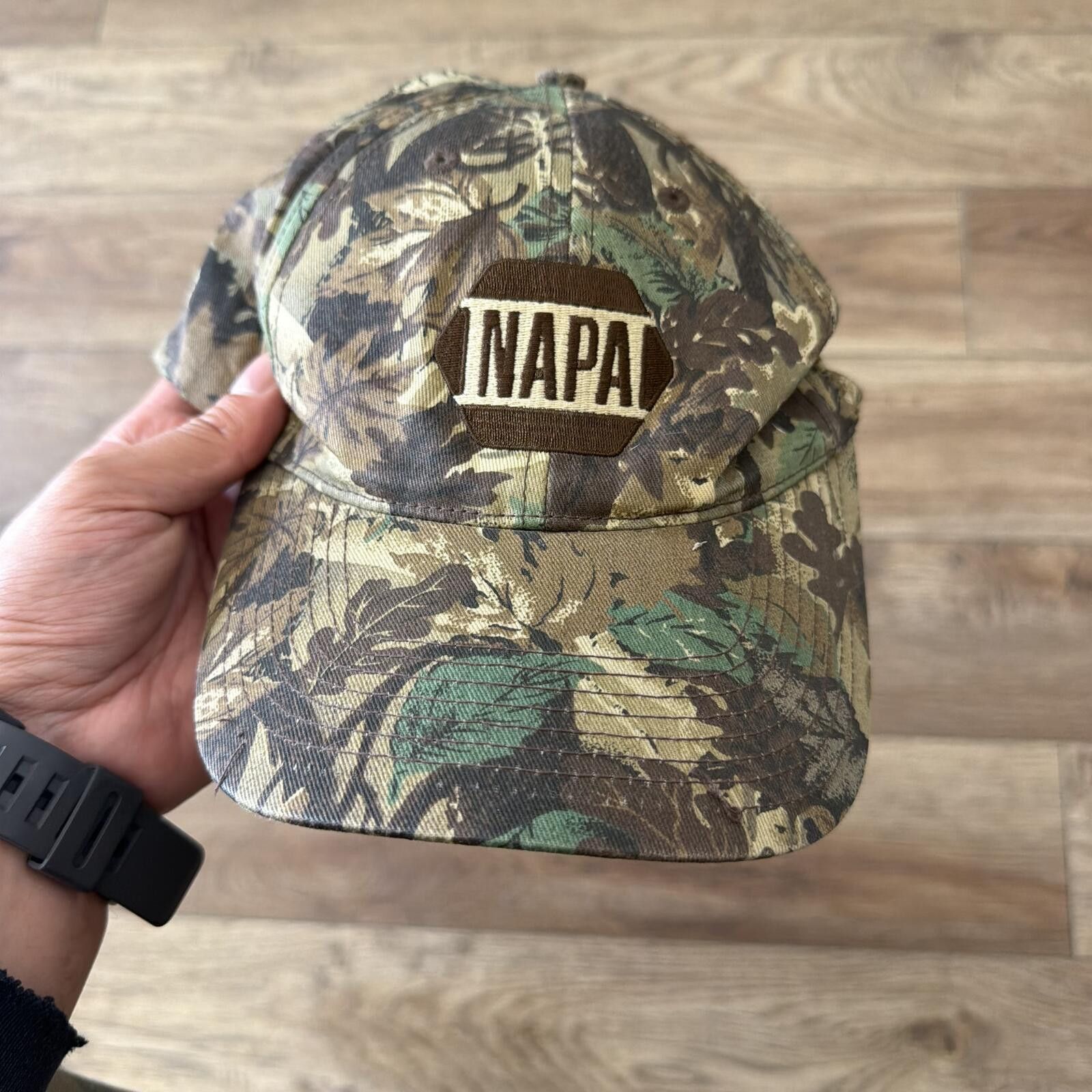 Napapijri Vintage Y2K Napa Camo Larry Csonka Outdoors Baseball Hat Cap Size ONE SIZE - 1 Thumbnail