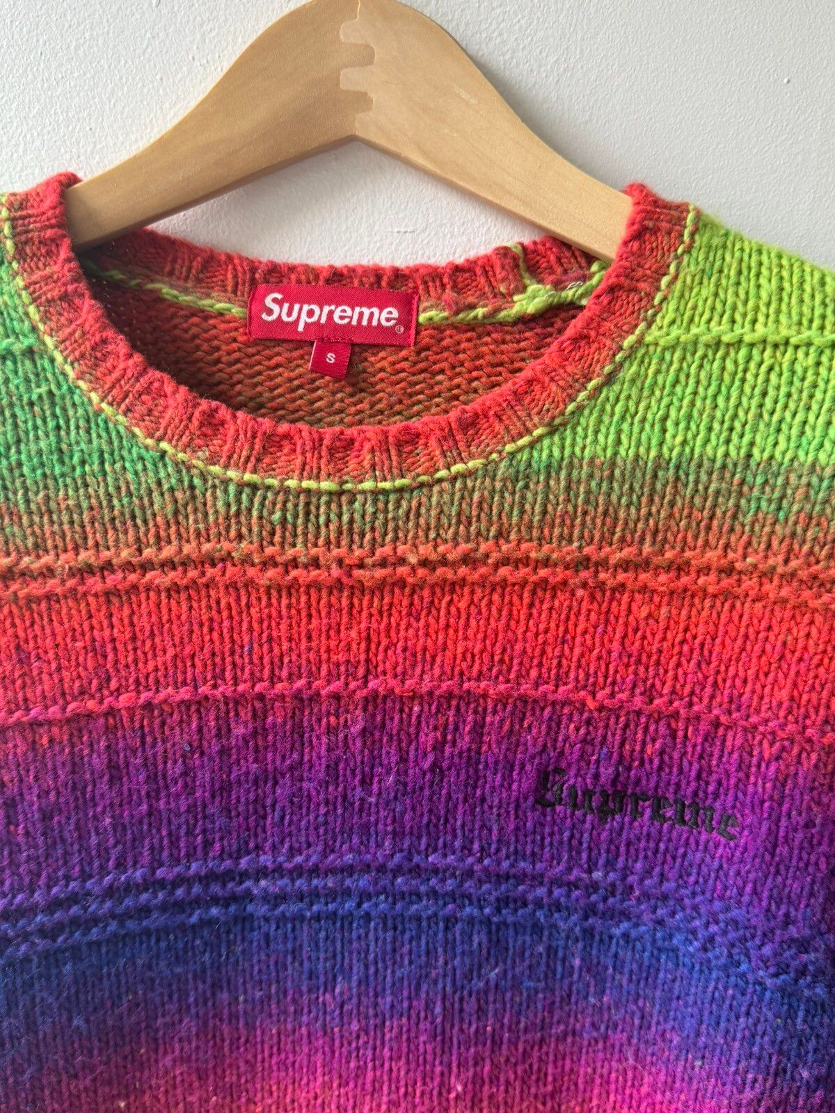 Supreme Supreme Gradient Stripe Sweater | Grailed