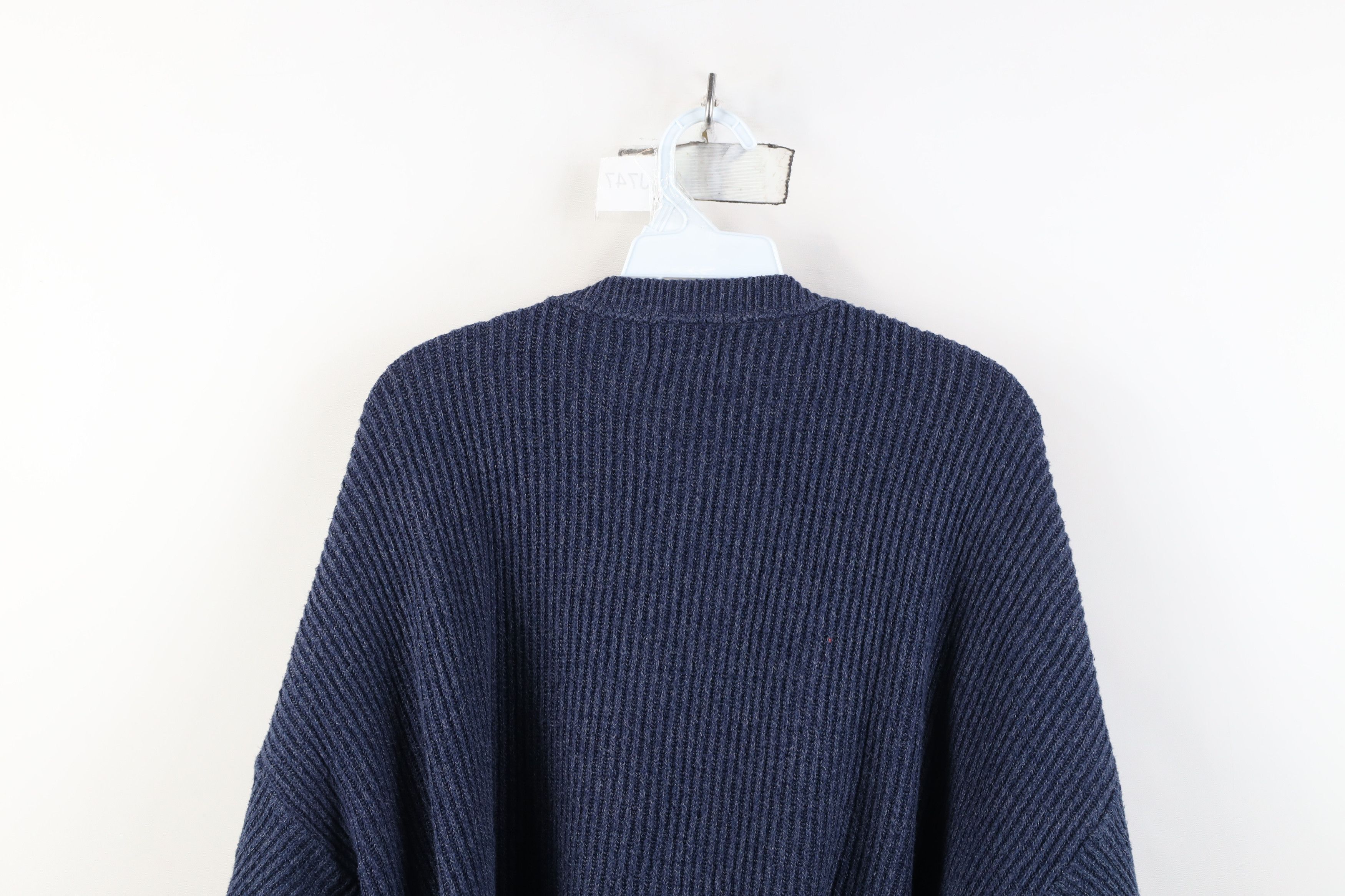 Vintage Vintage 90s West Marine Boats Ribbed Knit Henley Sweater USA Size US L / EU 52-54 / 3 - 10 Thumbnail