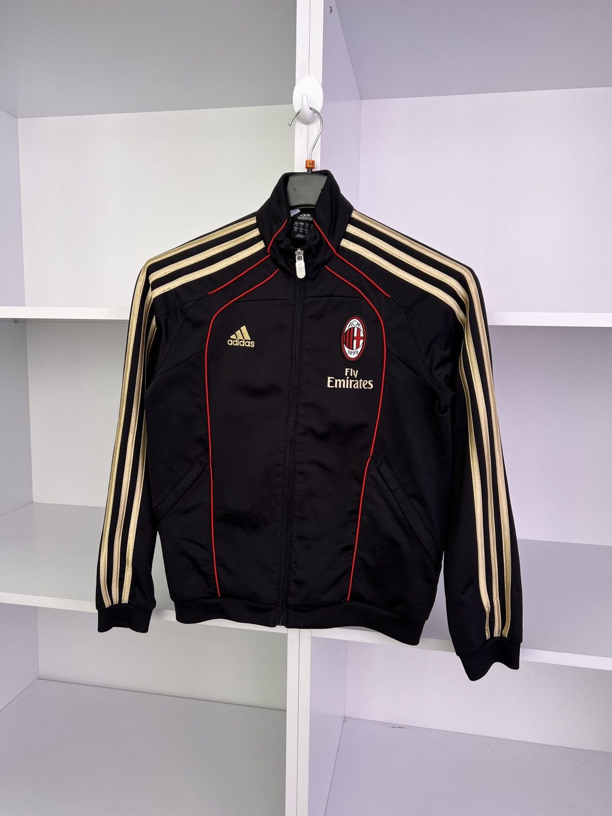 Adidas × Vintage Vintage AC MILAN 2010 TRACK TOP KIDS JACKET ADIDAS FOOTBALL Size US XXS / EU 40 - 3 Thumbnail