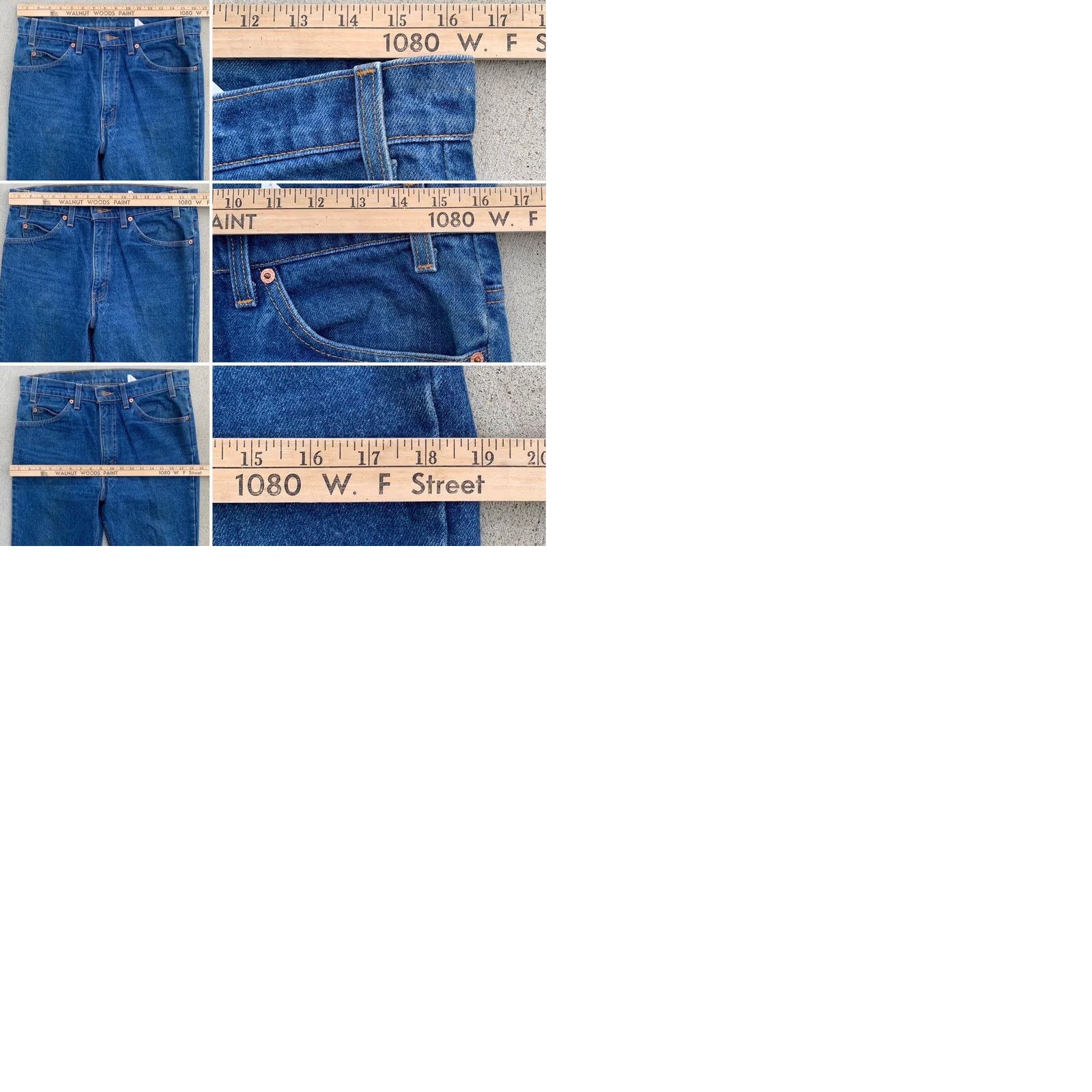 Levi's vintage Levi's 517 jeans orange tab W 33 L 36 Made in USA blue denim 5-pocket Mens jeans USA 80s 90s style Size US 33 - 9 Thumbnail