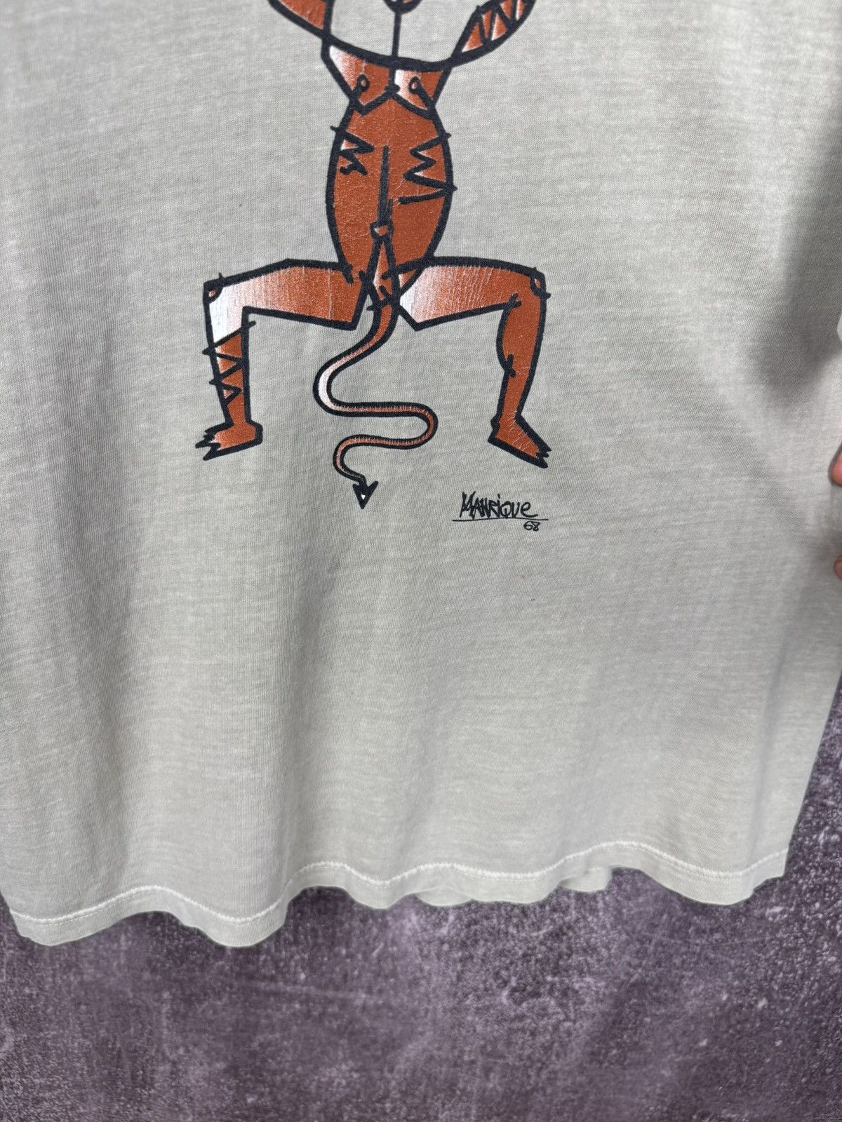 Other Vintage cesar manrique devil el Diablo art t shirt tee Size US XL / EU 56 / 4 - 7 Thumbnail