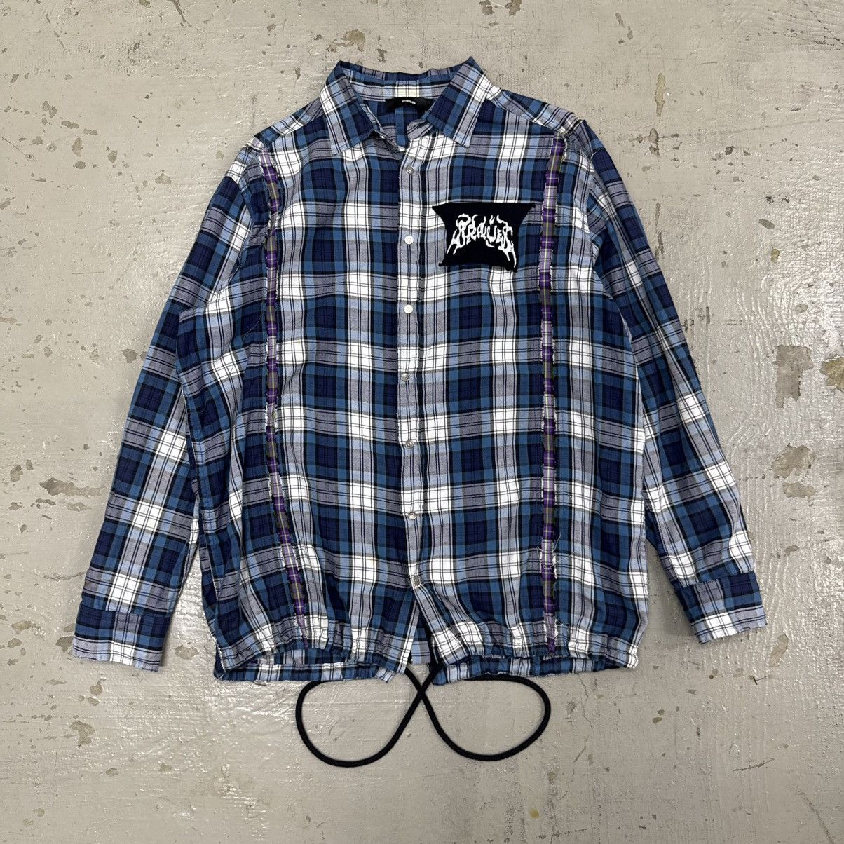 Diesel Diesel Rebuild Patchwork Back Zip Flannel Riot Punk Size US L / EU 52-54 / 3 - 1 Thumbnail