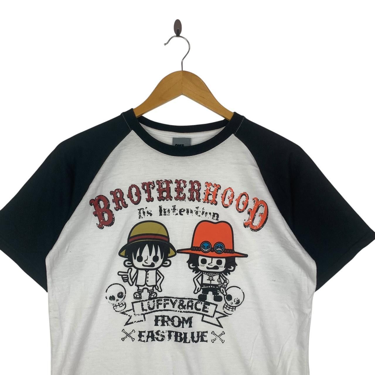 One Piece ONE PIECE ANIME Brotherhood Luffy & Ace Pirates Tee Shirt Size L / US 10 / IT 46 - 2 Thumbnail