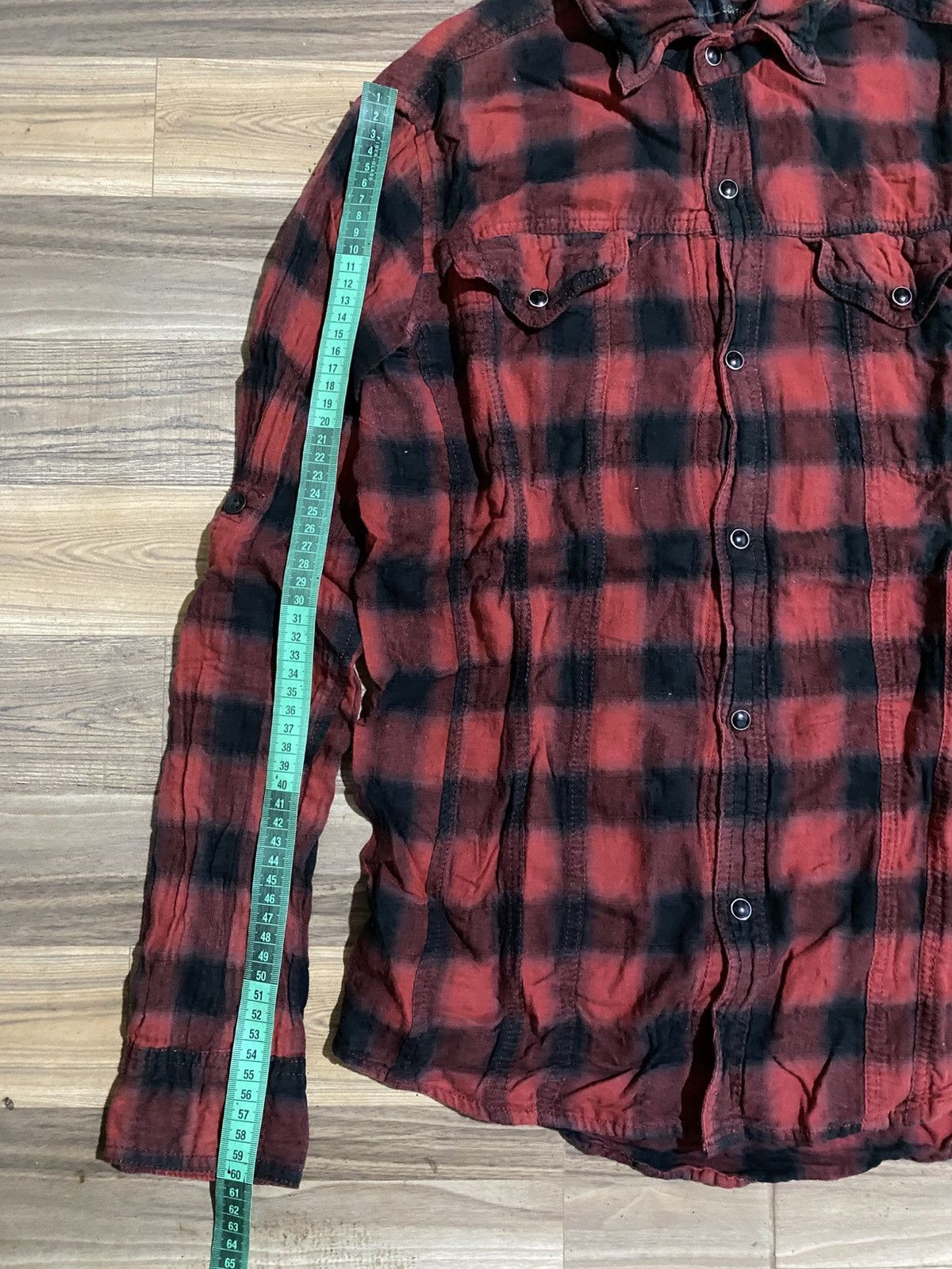 Japanese Brand × Vintage SCHLUSSEL PLAID SHIRT Size US M / EU 48-50 / 2 - 8 Thumbnail