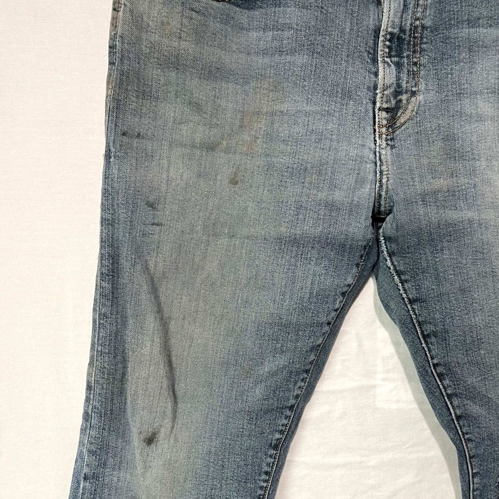 Flint And Tinder Flint And Tinder Jeans Mens 34x32 Slim Fit Straight Leg Distressed 5-Pocket Denim Blue 34x32 Fits 33x27 Mens Jeans Size US 34 / EU 50 - 5 Thumbnail