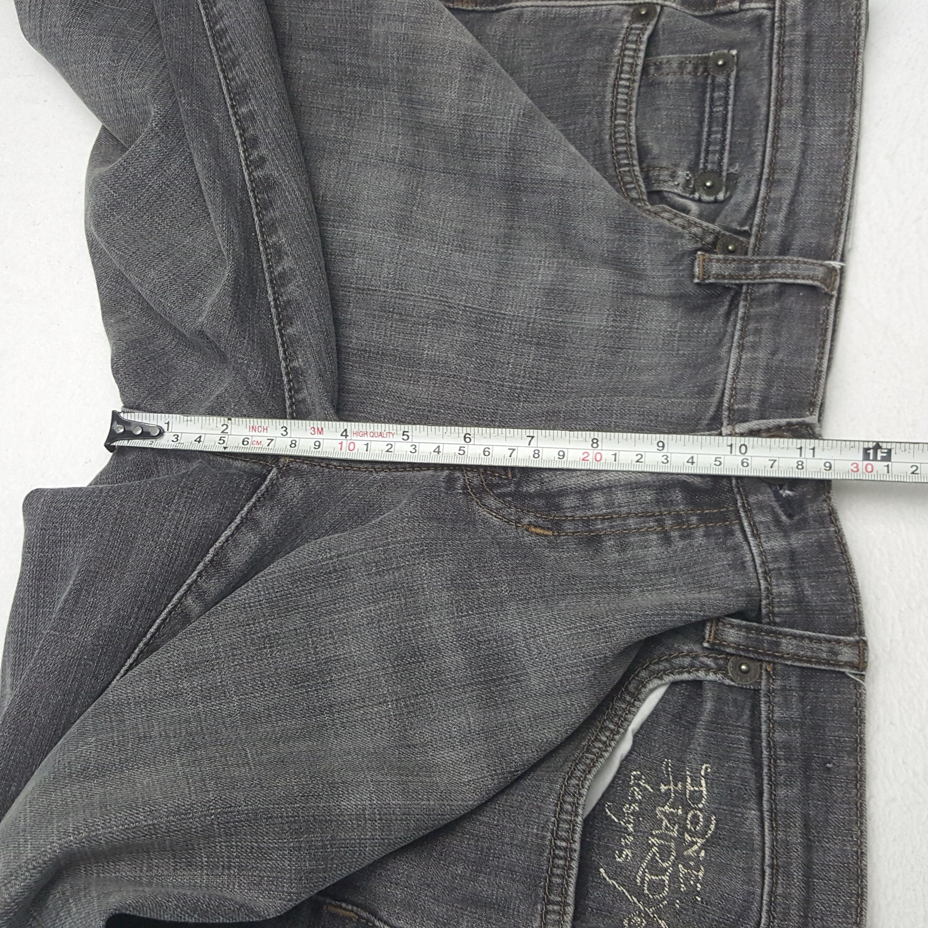 Ed Hardy × Vintage Vintage Ed Hardy Spell Out Logo Denim Jeans Size 34" / US 12 / IT 48 - 8 Thumbnail