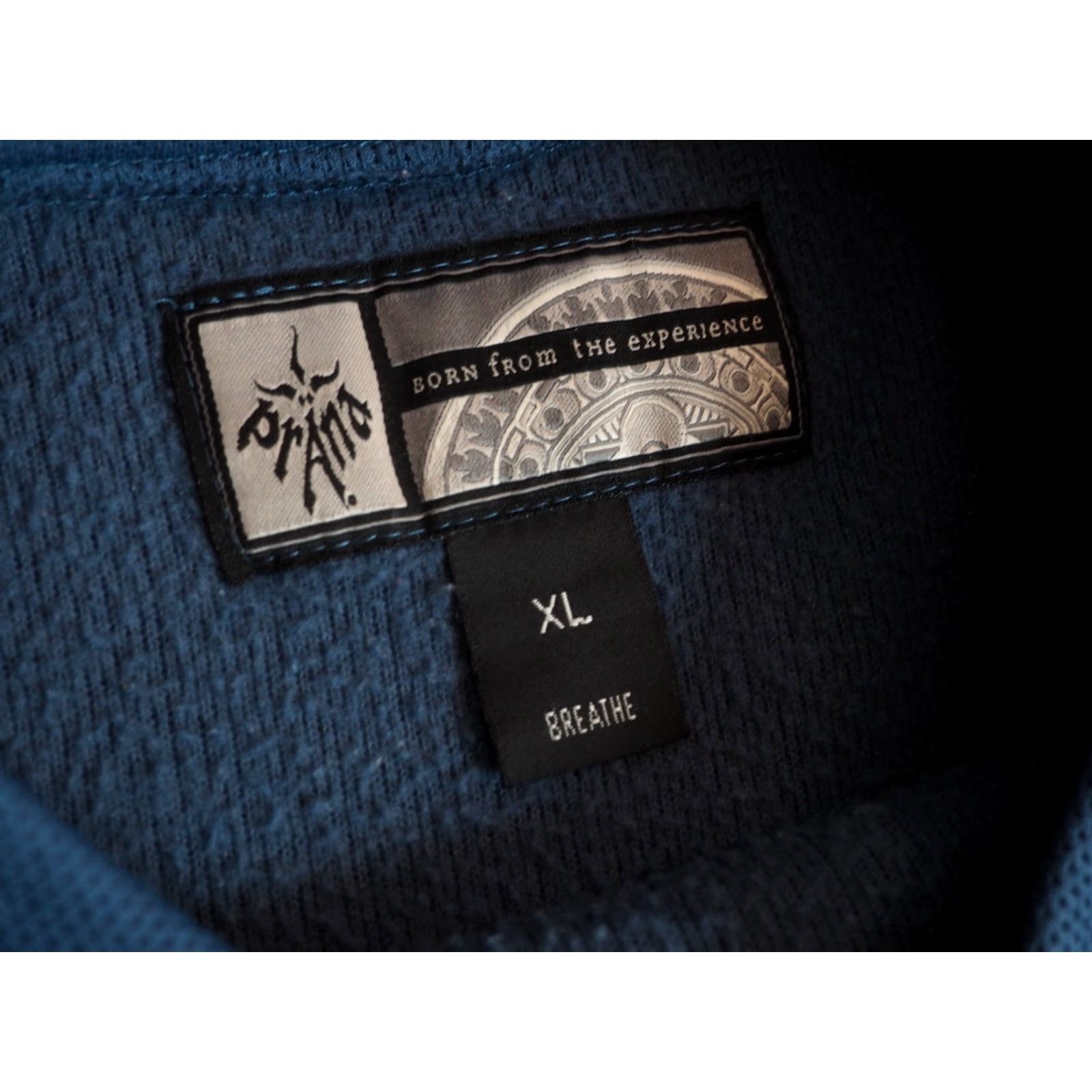 Prana VINTAGE VTG 90s Prana Breathe Navy Blue Logo Outdoor Hiking Pullover Sweatshirt Mens XL Size US XL / EU 56 / 4 - 4 Thumbnail