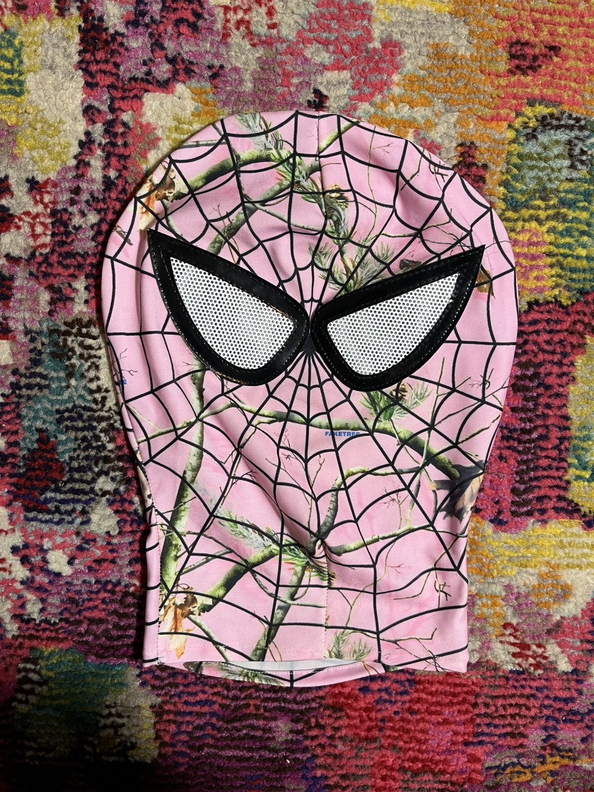 Asspizza Faketree Pink Camo Spiderman Mask Size ONE SIZE - 1 Thumbnail