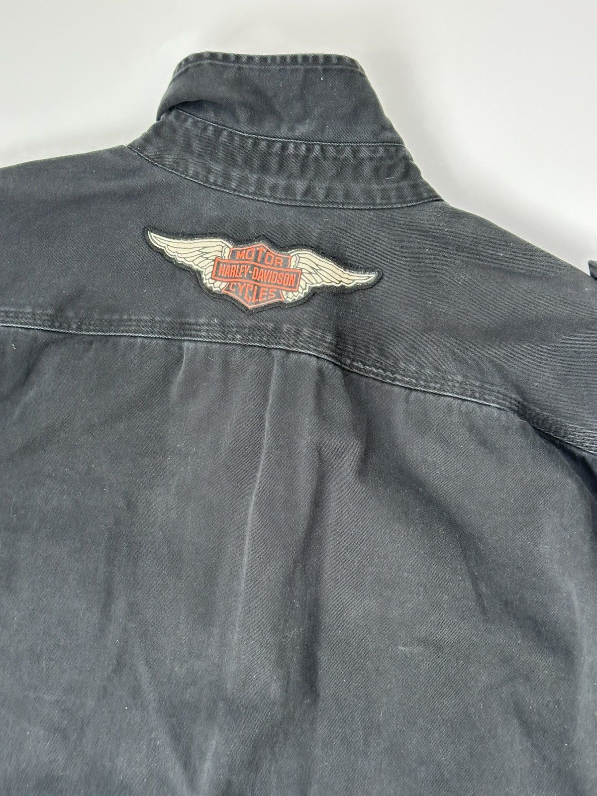 Harley Davidson Harley-Davidson Shirt Embroidered Logos Men's Heavy Size US L / EU 52-54 / 3 - 13 Thumbnail