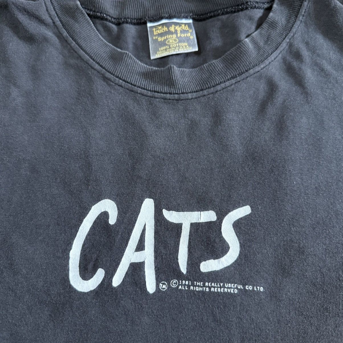 Vintage VINTAGE 90 CATS MUSICAL FADED TEE Size US XL / EU 56 / 4 - 5 Thumbnail