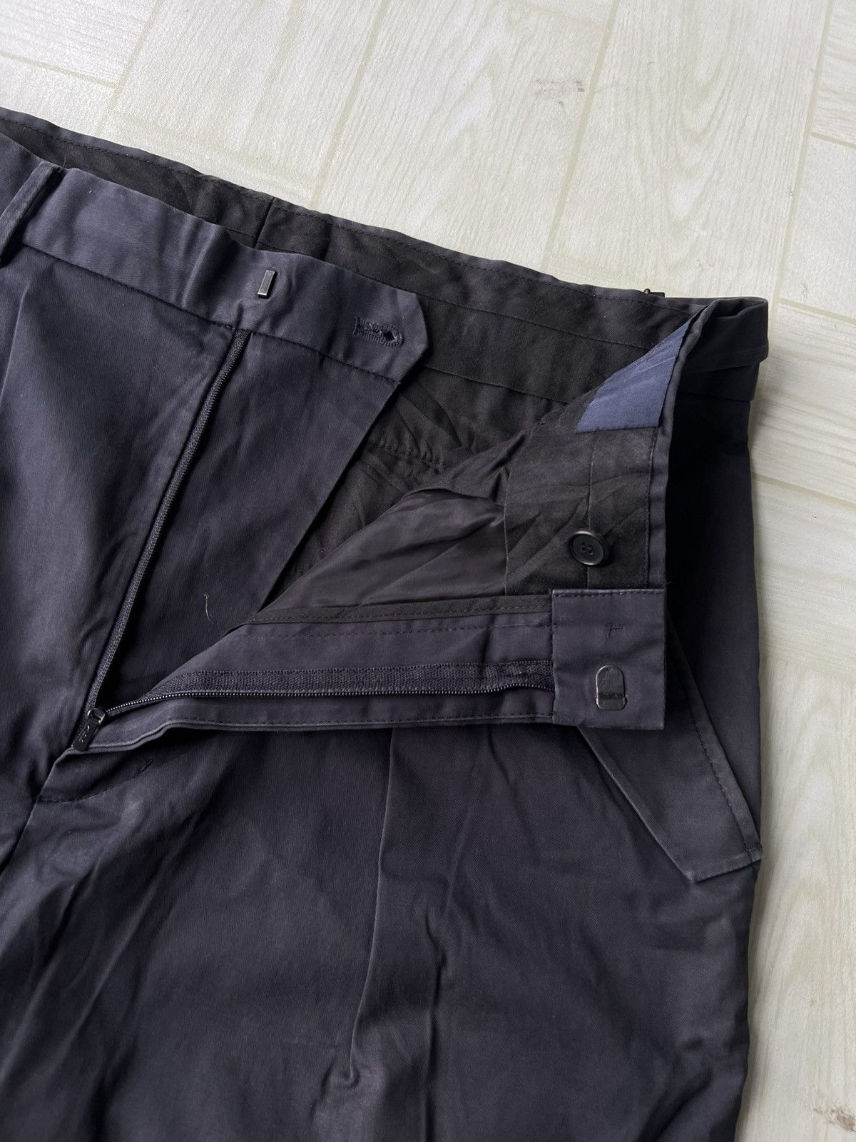 Juun.J Juun.J Side Adjuster Gentlemen Gabardine Navy Ankle Pants Size US 34 / EU 50 - 5 Thumbnail