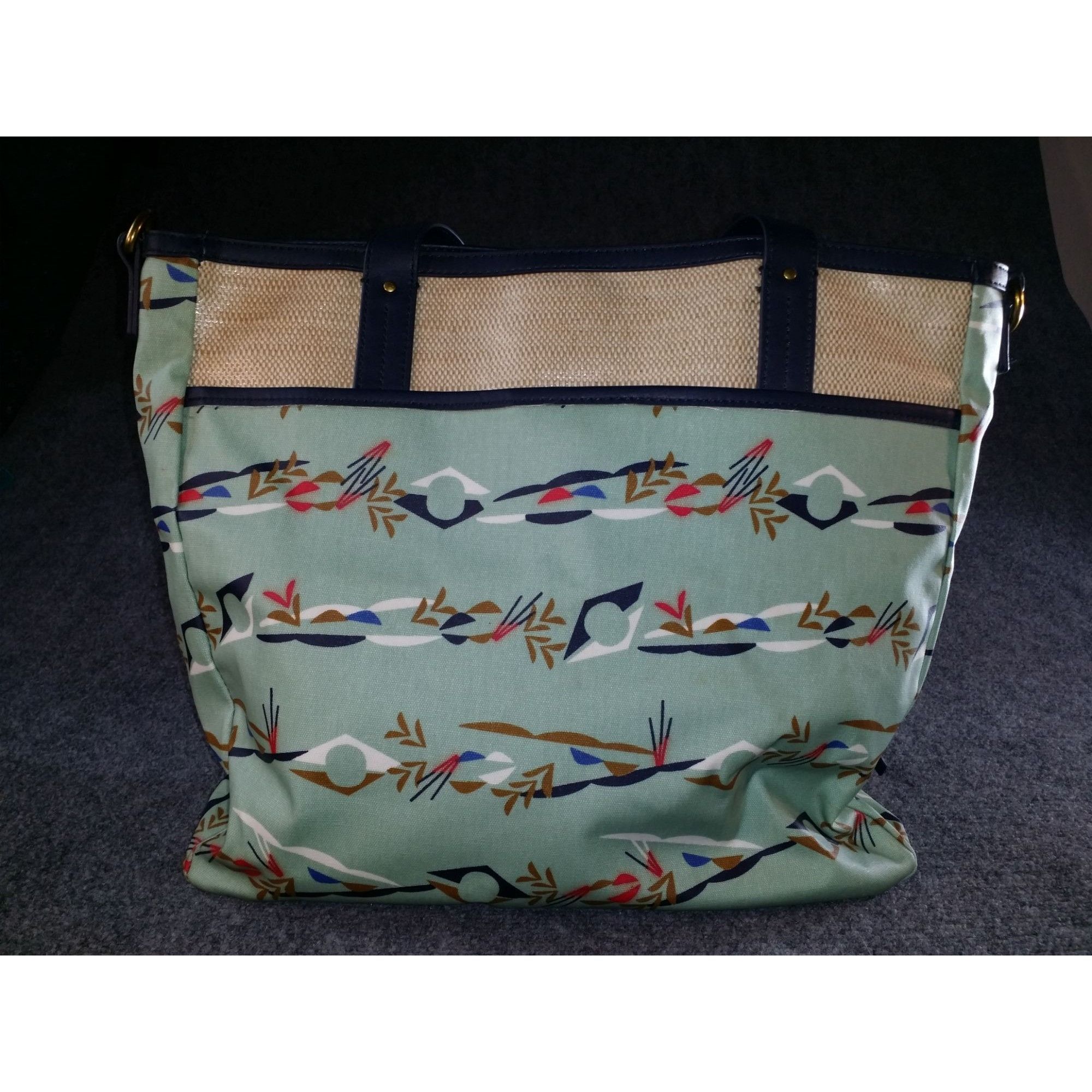 Fossil Fossil Shoulder Bag Women Mint Green Graphic Print Large Eve Size ONE SIZE - 4 Thumbnail