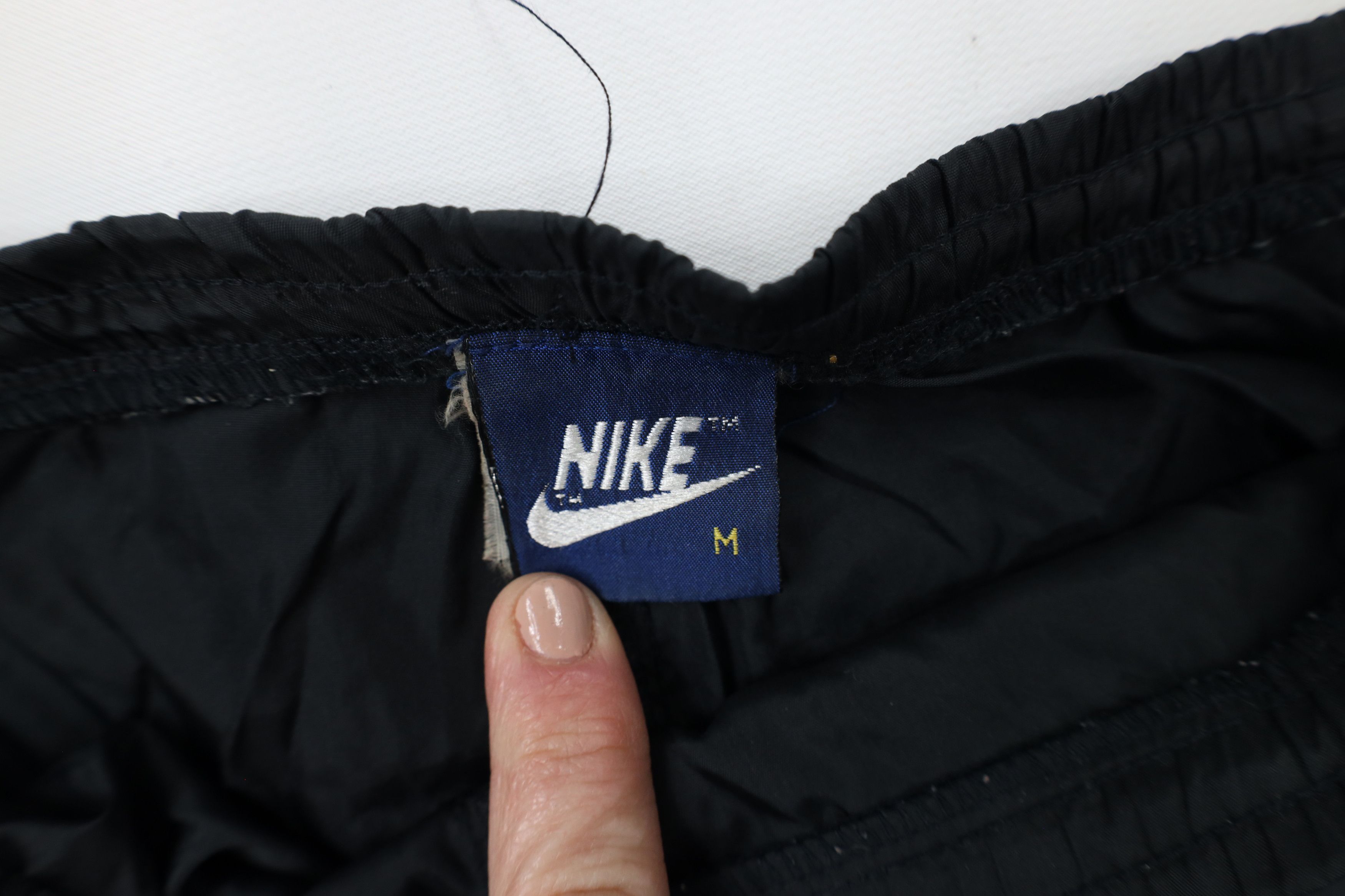 Nike × Vintage Vintage 80s Nike Travis Scott Mini Swoosh Wide Leg Pants Size US 34 / EU 50 - 7 Thumbnail