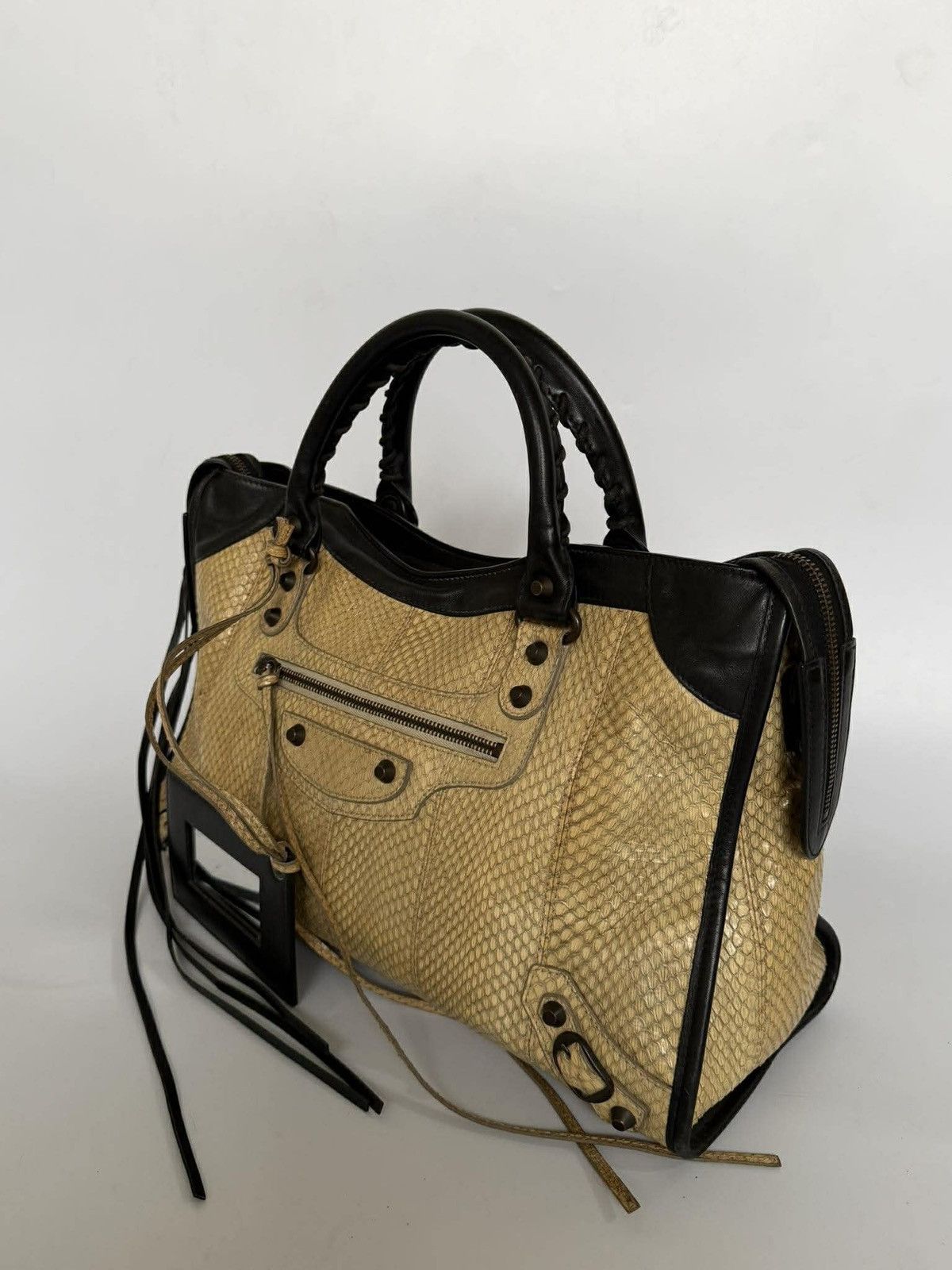 Balenciaga 2000’s Balenciaga Python Skin Classic City Medium Size ONE SIZE - 2 Thumbnail